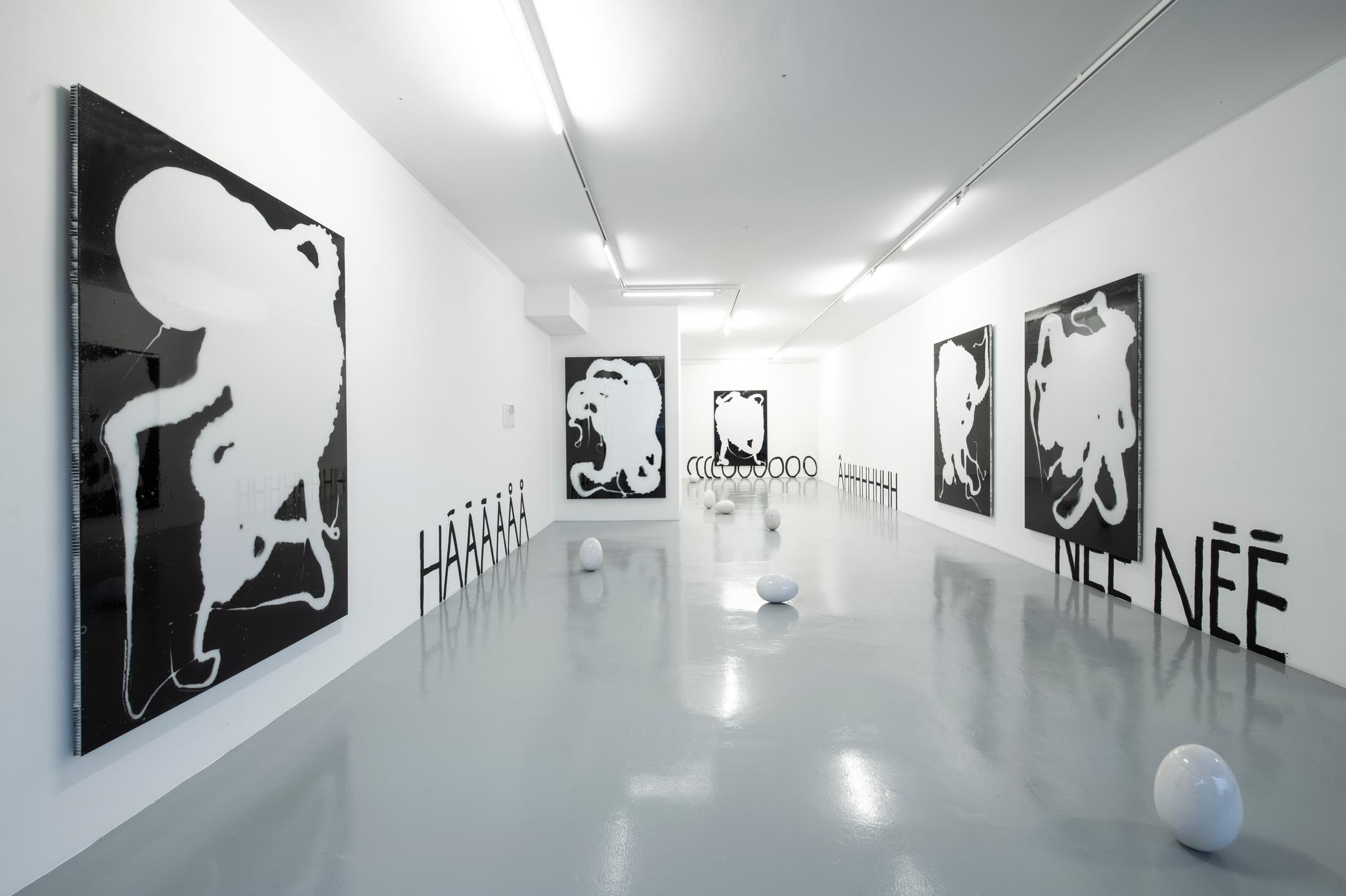 Exhibition View Fabian Marti Solo Show «Vide tentaculaire» at Wilde Gallery, Geneva, 2022 / Photo: Greg Clément / Courtesy: the artist and Wilde Gallery