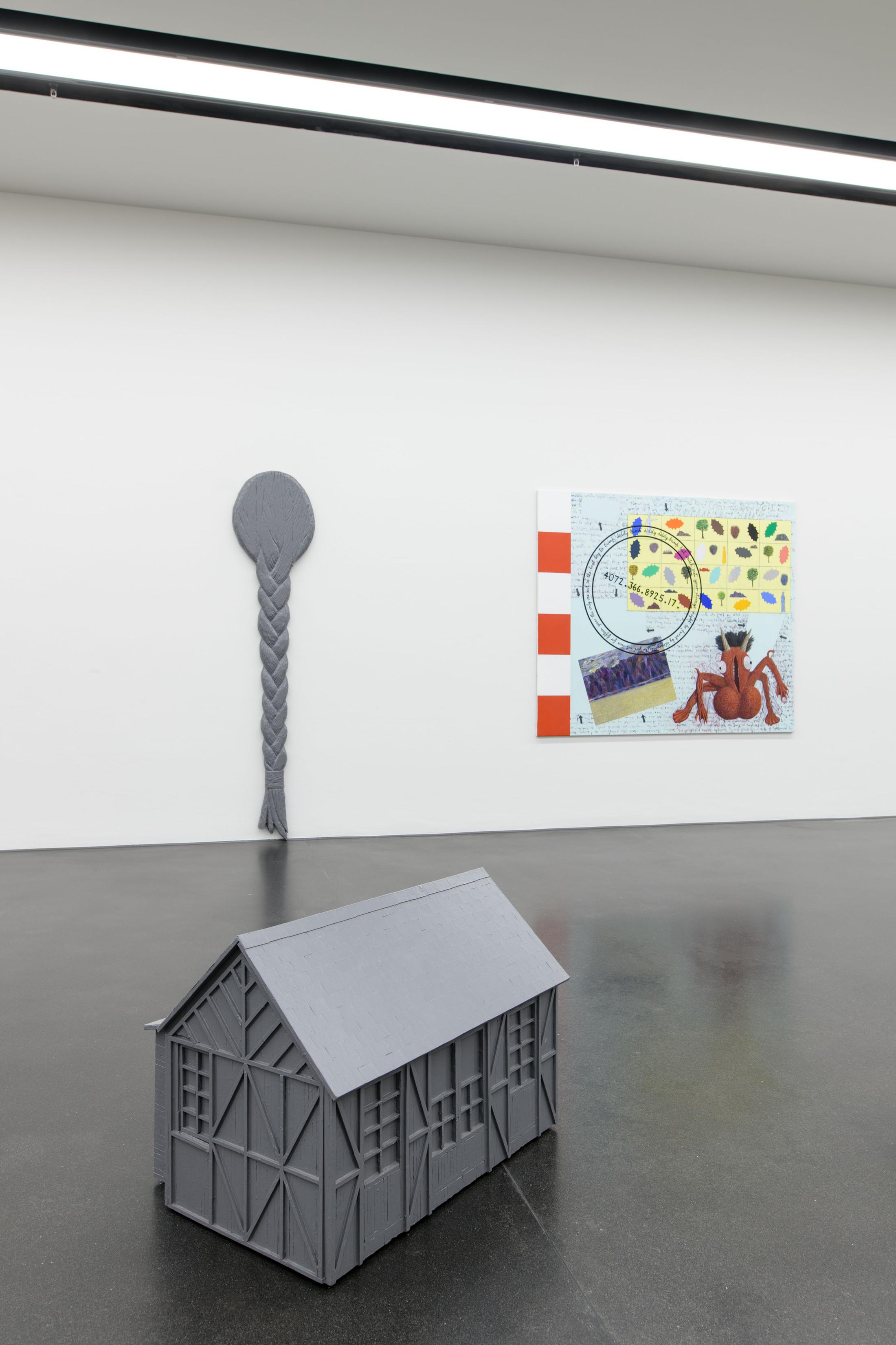 Exhibition View Fabian Peake Soloshow «A Swift at the Corner» at Kunstmuseum Luzern, Lucerne, 2019 / Photo: Marc Latzel / Courtesy: the artist and Kunstmuseum Luzern