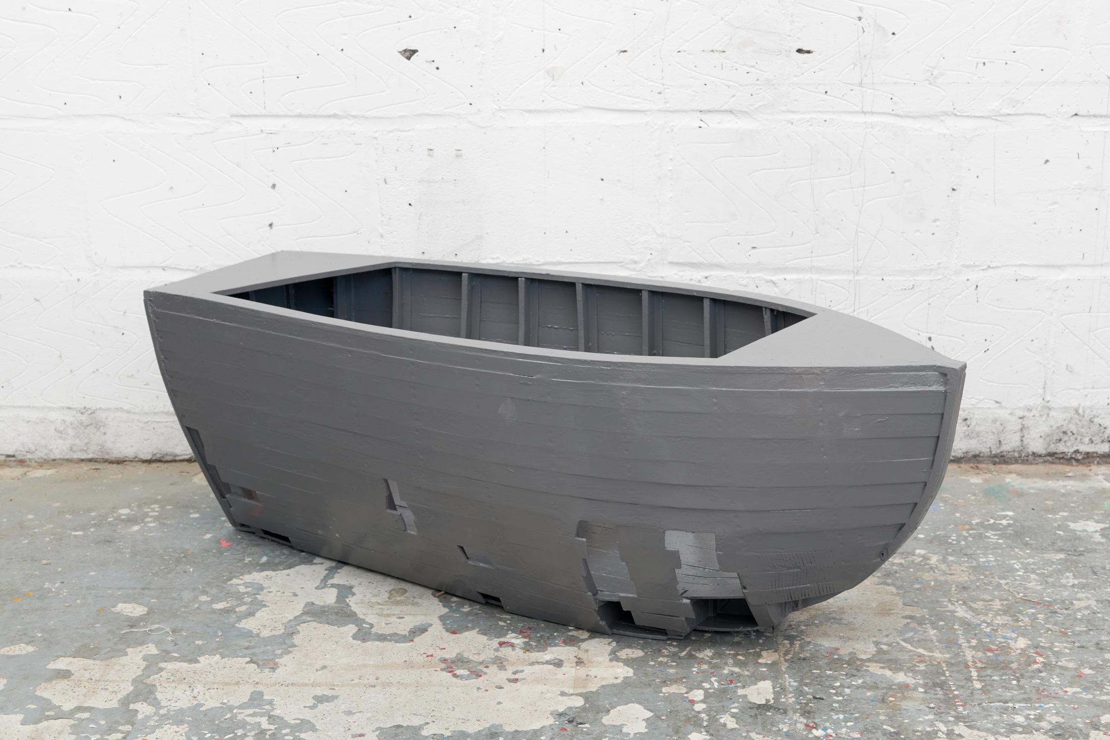 Exhibition View Fabian Peake Soloshow «A Swift at the Corner; view on Holed Boat, 2019» at Kunstmuseum Luzern, Lucerne, 2019 / Courtesy: the artist