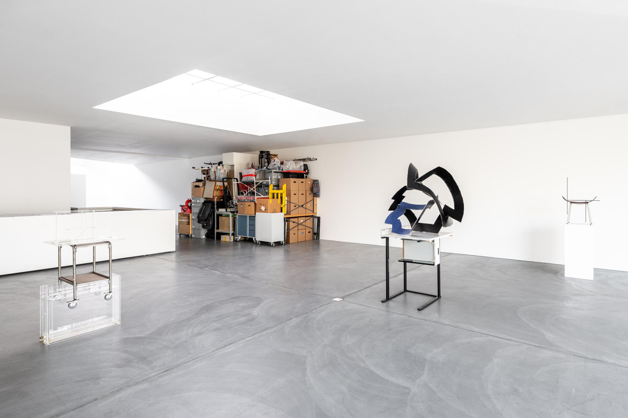 Exhibition View Florian Slotawa Soloshow «Customized Logistics» at von Bartha, Basel, 2020 / Photo: Ben Koechlin / Courtesy: the artist and von Bartha