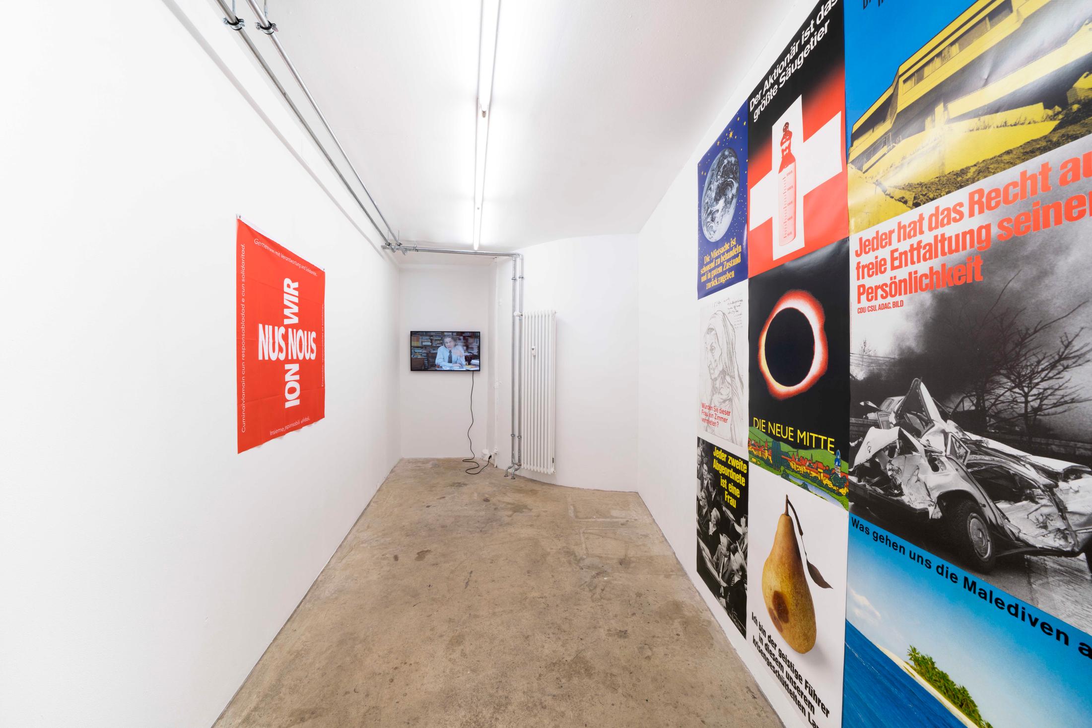 Exhibition View Groupshow «For» at Milieu, Bern, 2020 / Photo: Claude Barrault / Courtesy: the artists and Milieu