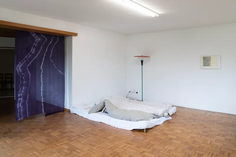Exhibition View Group Show «four walls, shared beds» at Im Grafenhag, Winterthur, 2021 / Photo: Brigham Baker / Courtesy: the artists and Im Grafenhag