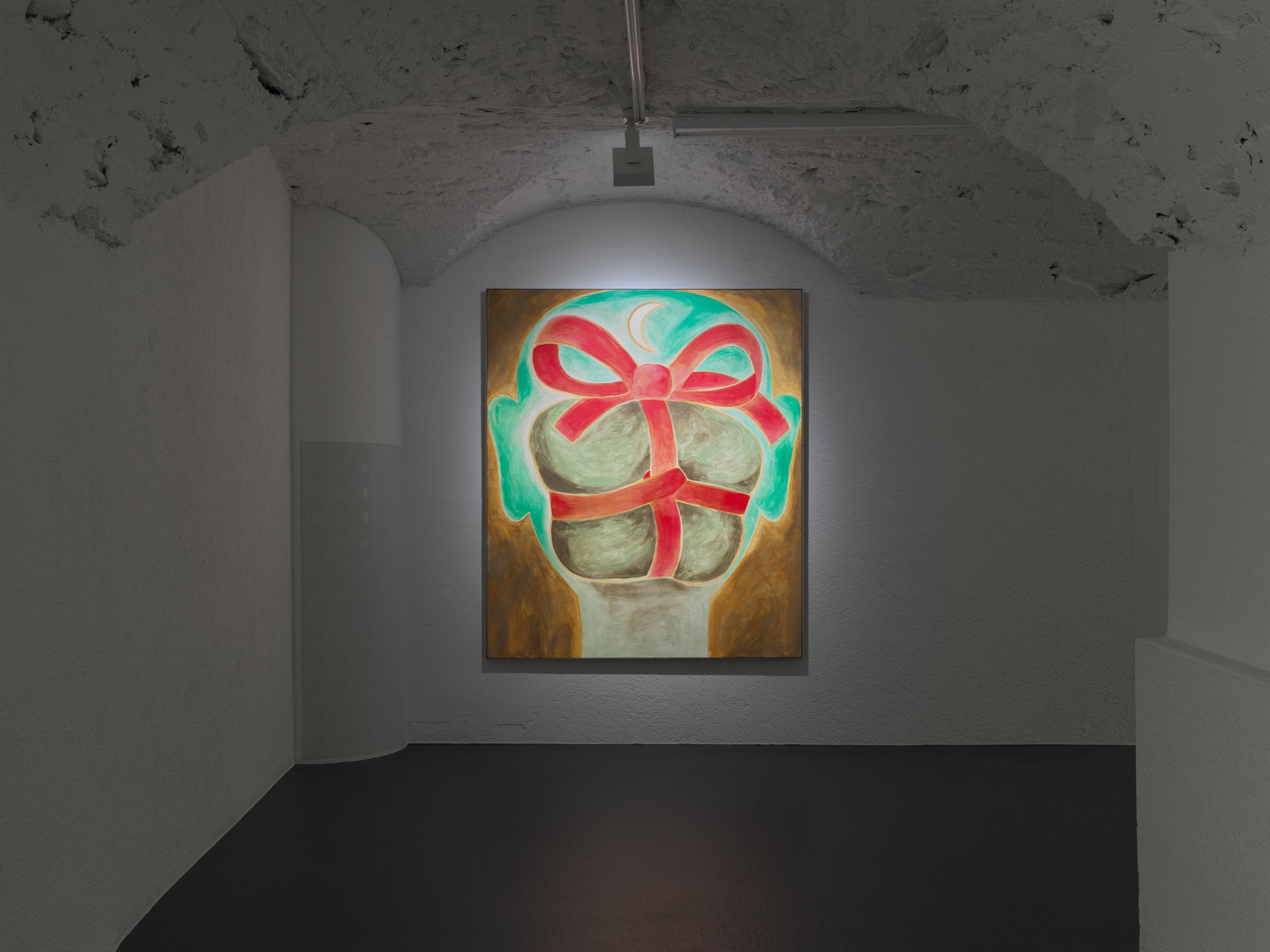 Exhibition View Francesco Clemente Soloshow «Clouds; view on  Aspects of the Moon I, 2019» at Vito Schnabel Gallery, St. Moritz, 2019 / © Francesco Clemente / Photo by Stefan Altenburger / Courtesy: the artist and Vito Schnabel Gallery