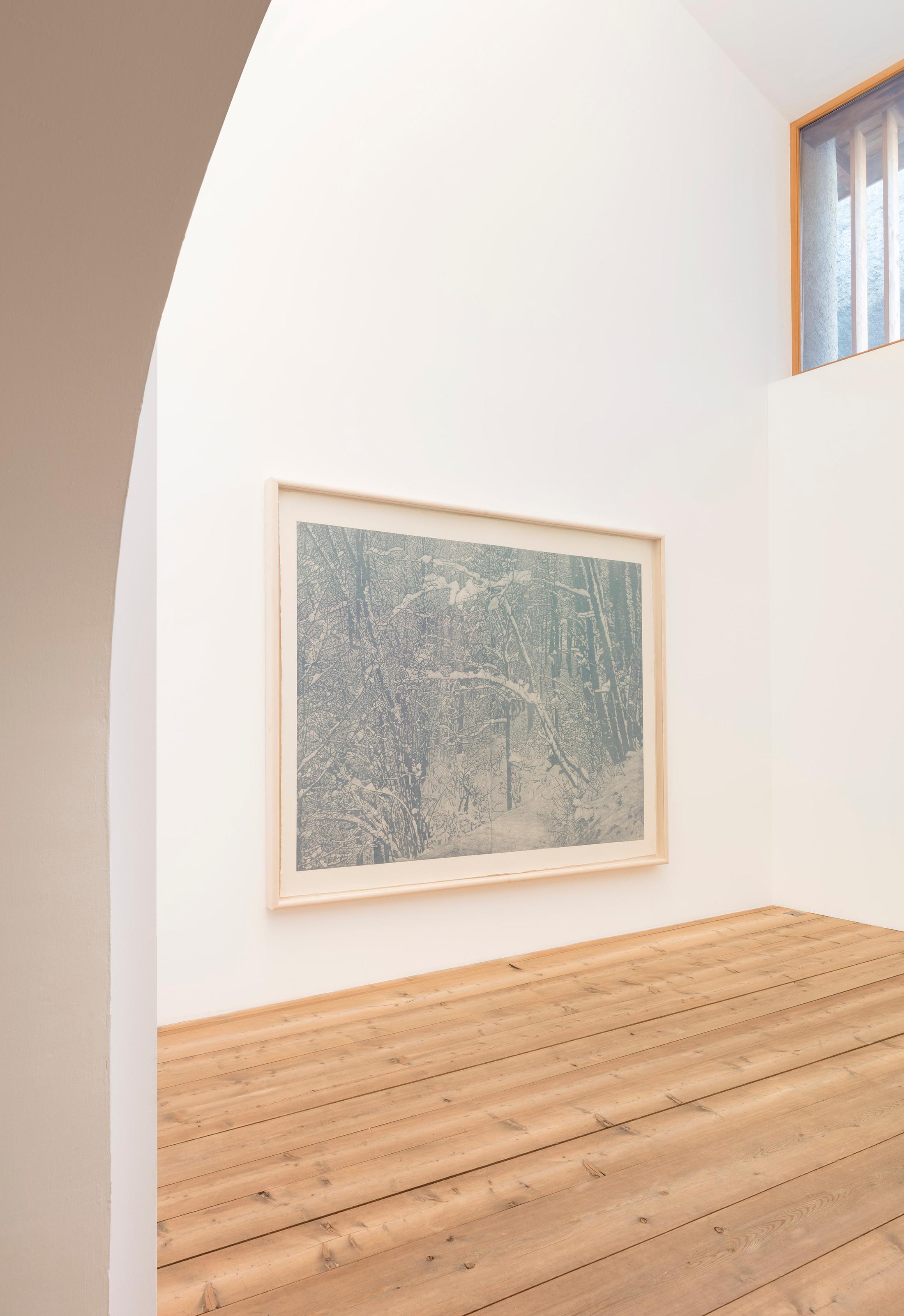 Installation View Franz Gertsch "Winter, 2016" at Galleria Monica De Cardenas, Zuoz / Courtesy: the artists and the gallery / Photo: Andrea Rossetti
