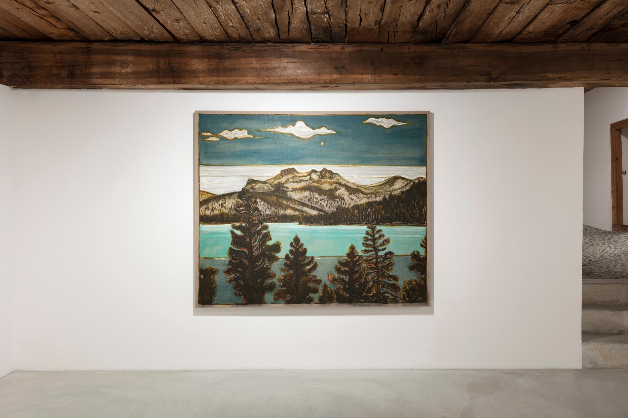 Installation View Billy Childish "Sirius over frozen lake, 2017" at Galleria Monica De Cardenas, Zuoz / Courtesy: the artists and the gallery / Photo: Andrea Rossetti