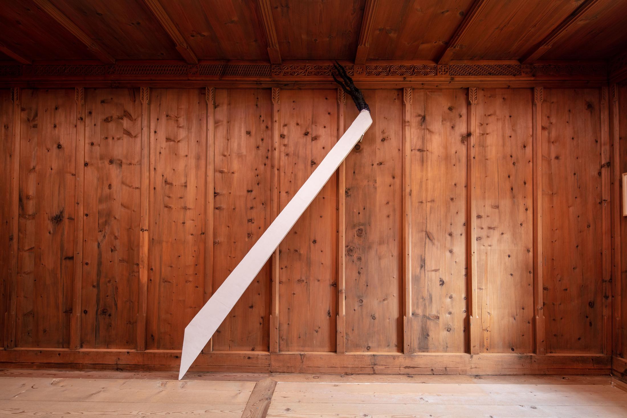 Installation View «FRIENDS» with Frederick Einhorn, Keith Haring, Cady Noland and Not Vital at Fundaziun Not Vital, Tarasp 2018 / Photo: Eric Gregory Powell / Courtesy: Fundaziun Not Vital