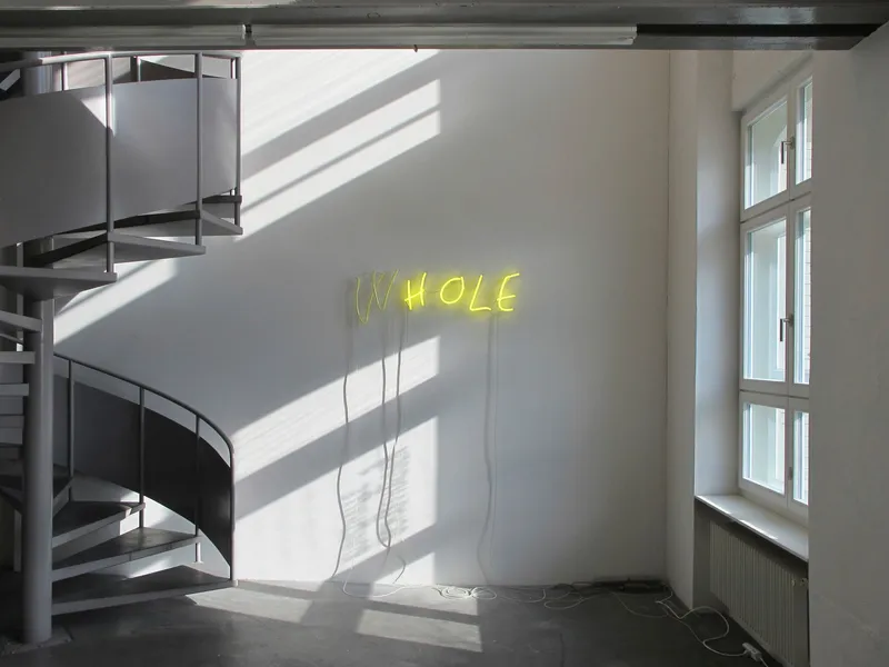 Installation View Claudia Kübler "W hole, 2018" at Vebikus Kunsthalle, Schaffhausen / Photo: Daniel Göttin / Courtesy: the artists