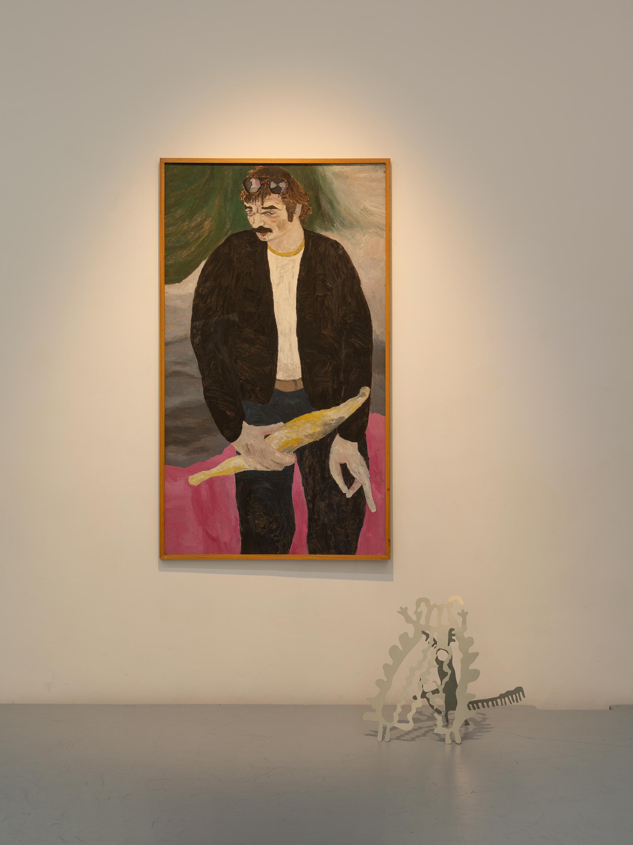 Exhibition View Garrett Nelson x Cathy Josefowitz Duo Show «Anacronica II: Lying on the Hip» at Arsenic, Lausanne, 2021 / Photo: Julien Gremaud / Courtesy: the artist, Collection Pierre and les Amis de Cathy Josefowitz and Arsenic