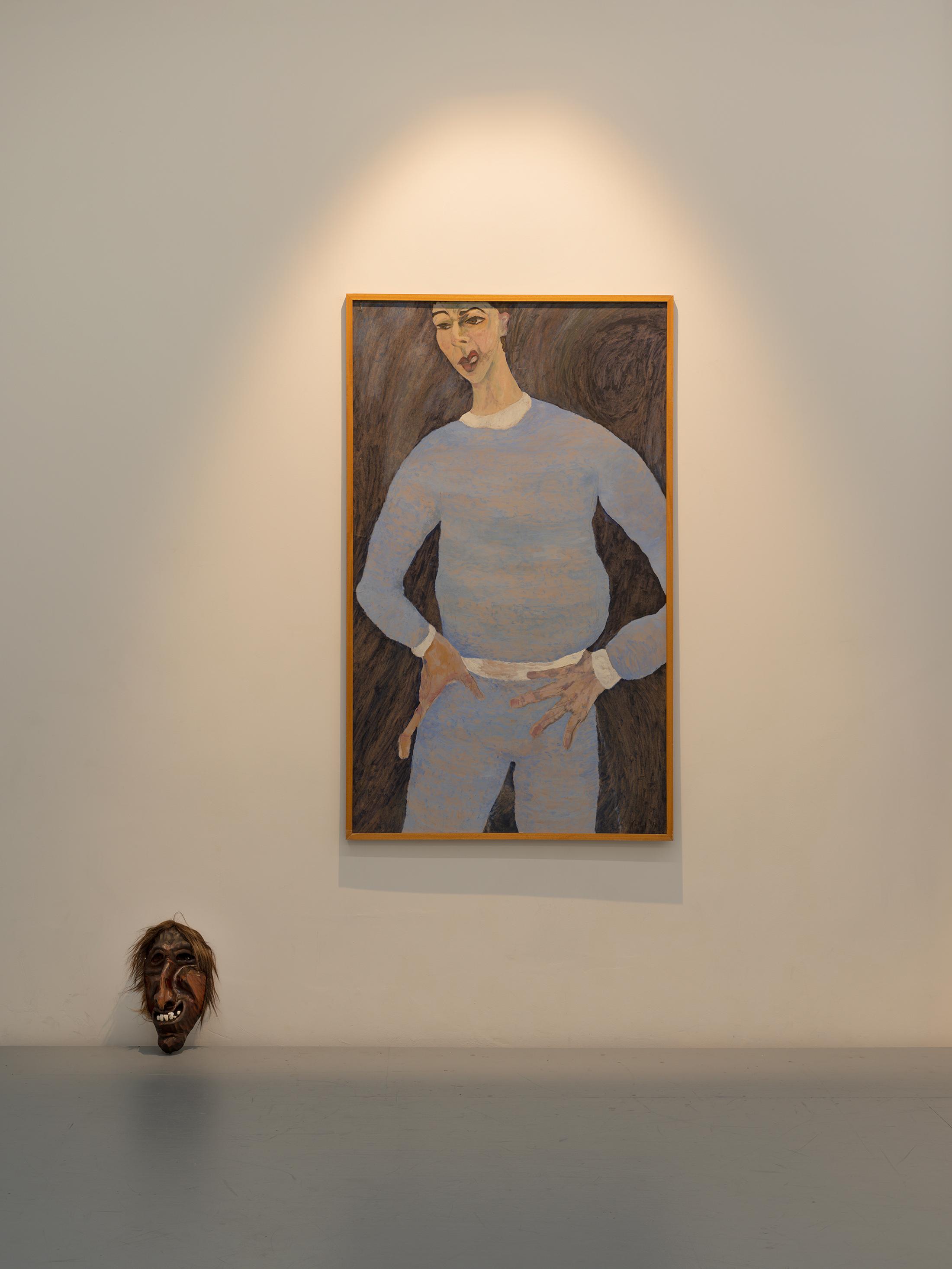 Exhibition View Garrett Nelson x Cathy Josefowitz Duo Show «Anacronica II: Lying on the Hip» at Arsenic, Lausanne, 2021 / Photo: Julien Gremaud / Courtesy: the artist, Collection Pierre and les Amis de Cathy Josefowitz and Arsenic