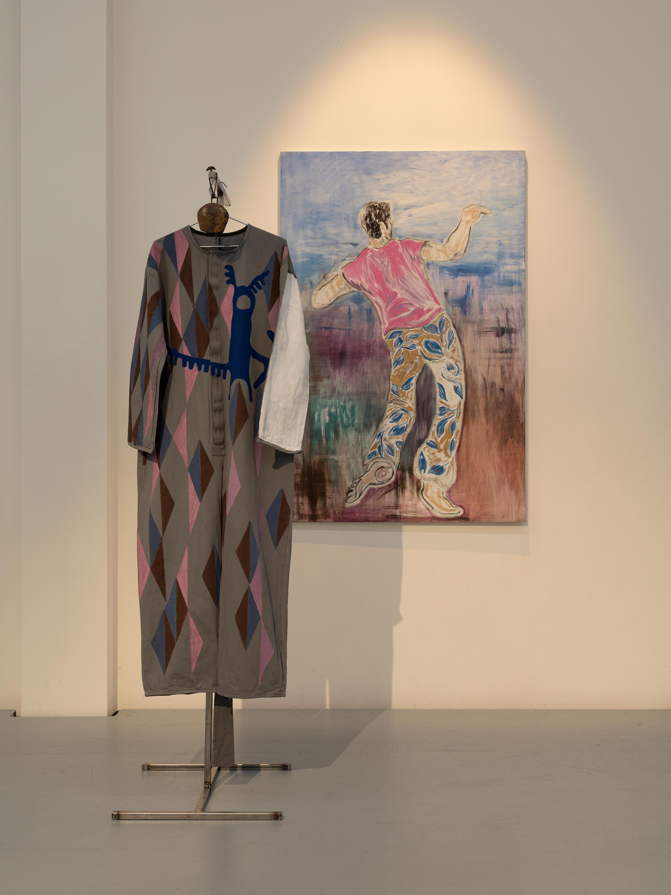 Exhibition View Garrett Nelson x Cathy Josefowitz Duo Show «Anacronica II: Lying on the Hip» at Arsenic, Lausanne, 2021 / Photo: Julien Gremaud / Courtesy: the artist, Collection Pierre and les Amis de Cathy Josefowitz and Arsenic