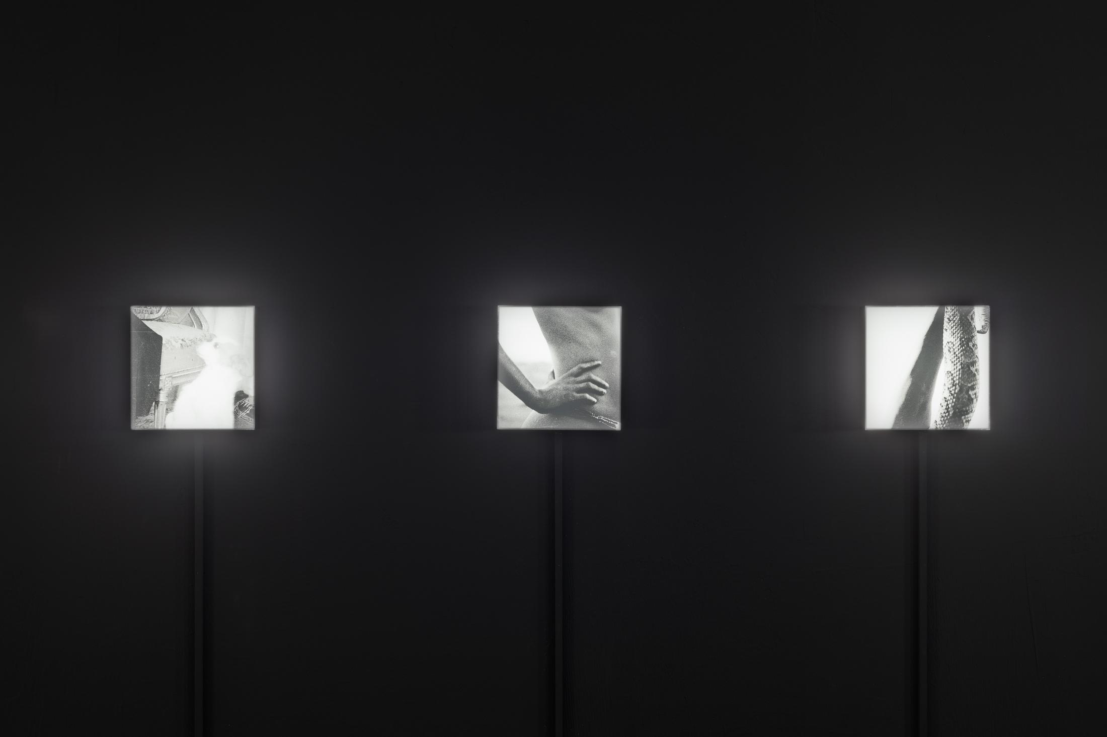 Exhibition View Group Show «Gazed and Confused; view on Ursula Sulser, Mittelholzer’s Doppelgänger, 2018/21» at Last Tango, Zurich, 2022 / Photo: Kilian Bannwart / Courtesy: Walter Mittelholzer, ETH Library, Image Archive