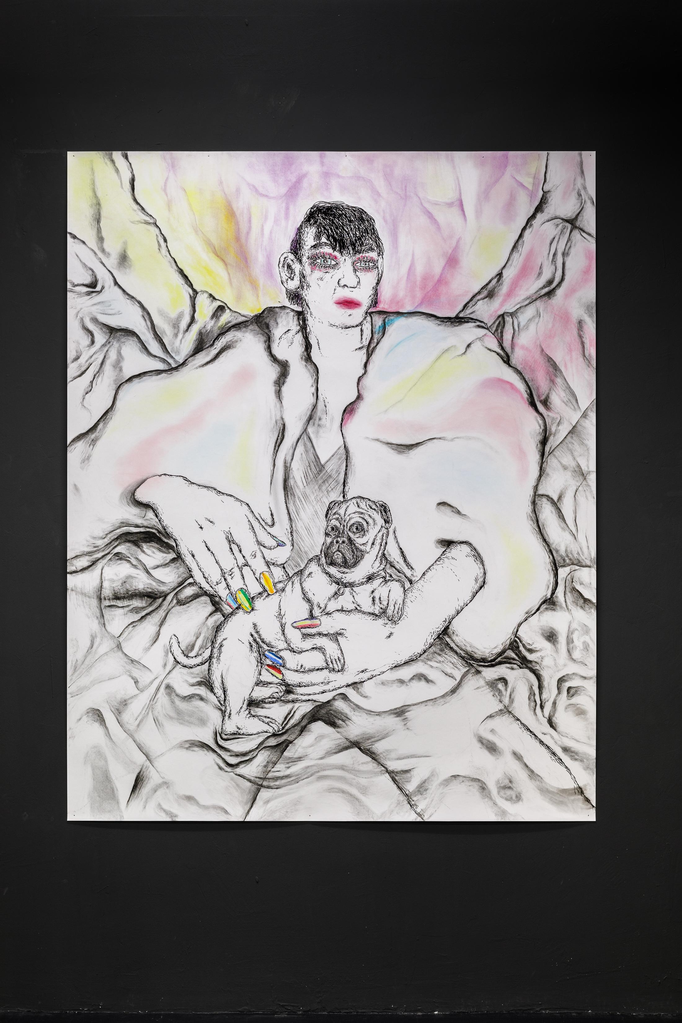 Exhibition View Group Show «Gazed and Confused Chapter 2; view on Milva Stutz, Lapdog, 2021» at Last Tango, Zurich, 2022 / Photo: Kilian Bannwart / Courtesy: the artists and Last Tango