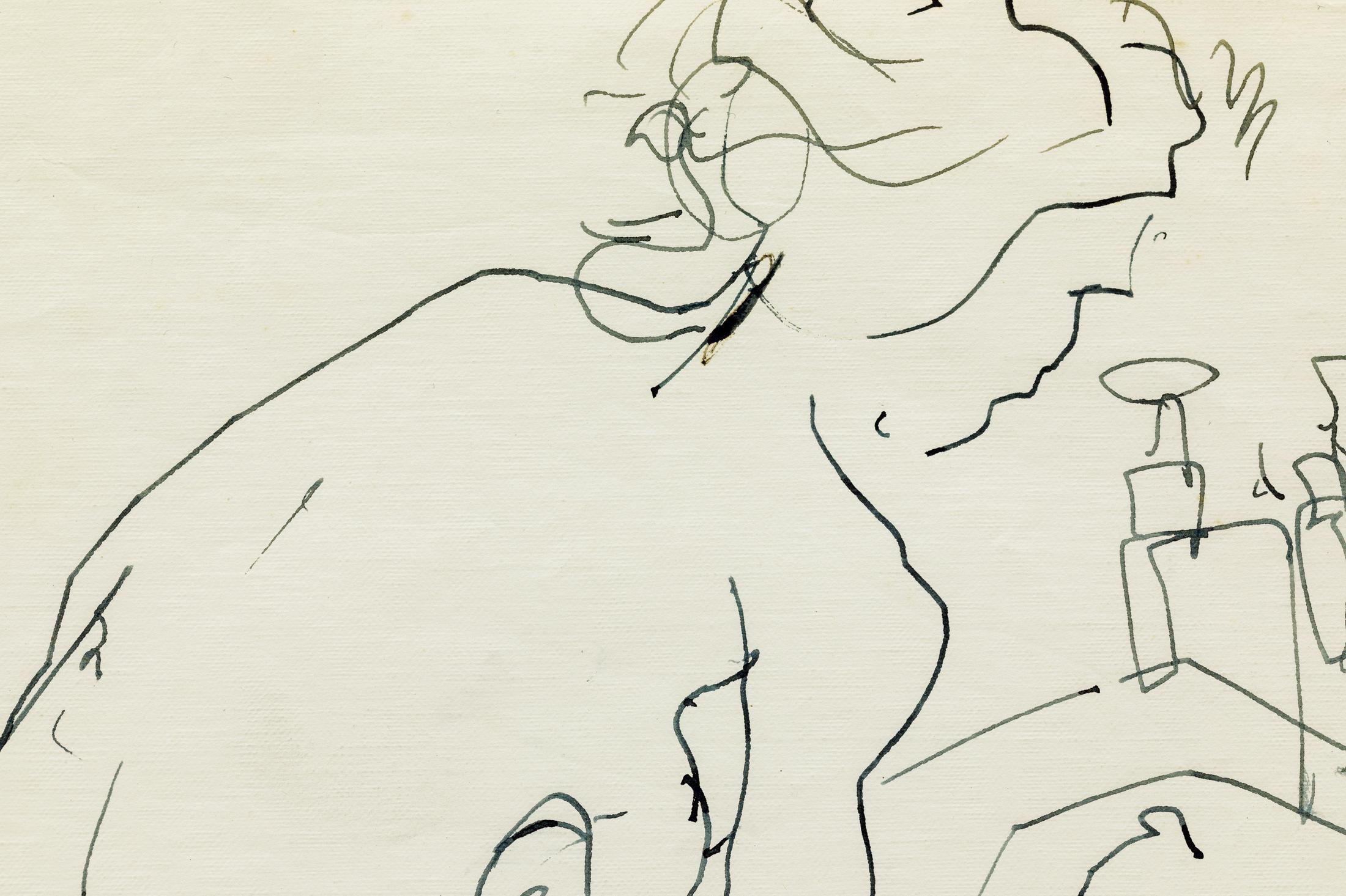 Exhibition View Group Show «Gazed and Confused Chapter 2; view on John Berger, A. washing stockings (Detail), 1956» at Last Tango, Zurich, 2022 / Photo: Kilian Bannwart / Courtesy: the artists and Last Tango