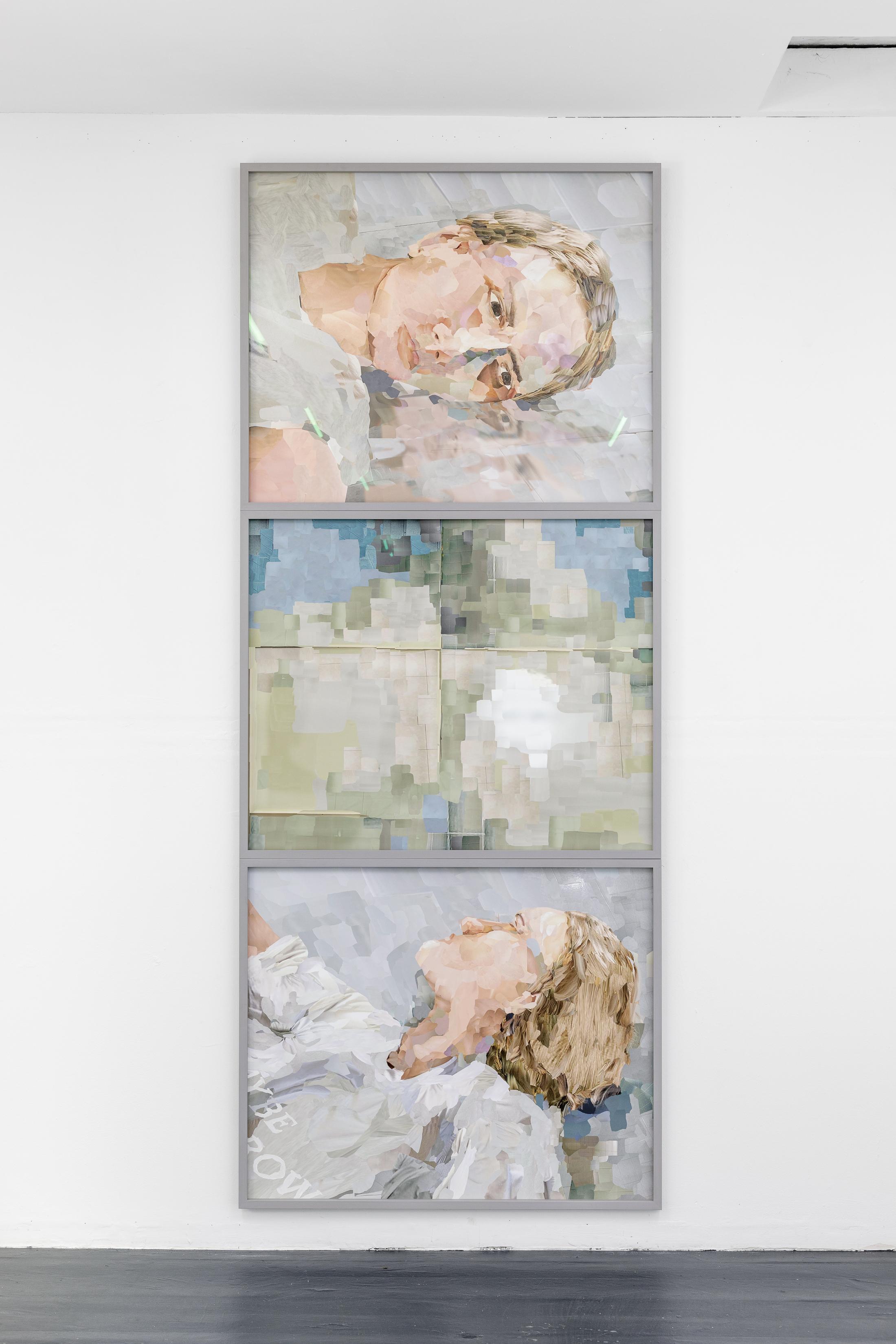 Exhibition View Group Show «Gazed and Confused Chapter 2; view on Alina Frieske, Tile, 2020» at Last Tango, Zurich, 2022 / Photo: Kilian Bannwart / Courtesy: the artists and Last Tango