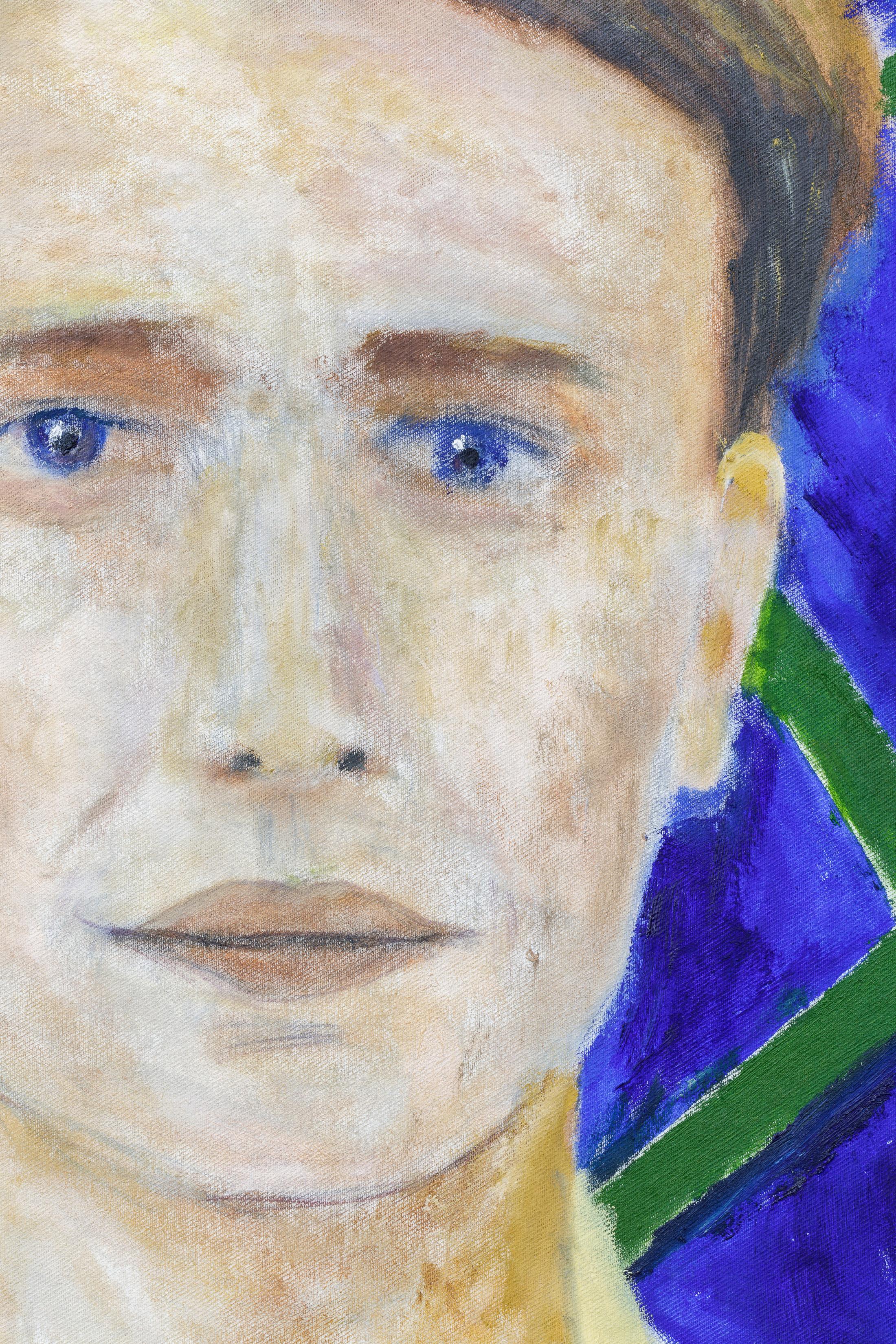 Exhibition View Group Show «Gazed and Confused Chapter 2; view on Dieter Hall, Portrait of Chester (Detail), 2021» at Last Tango, Zurich, 2022 / Photo: Kilian Bannwart / Courtesy: the artists and Last Tango