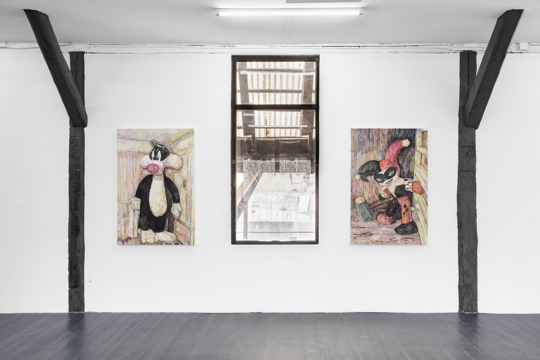 Exhibition View Group Show «Gazed and Confused Chapter 2; view on Grégory Sugnaux, Nude Sylvester, 2022» at Last Tango, Zurich, 2022 / Photo: Kilian Bannwart / Courtesy: the artists and Last Tango