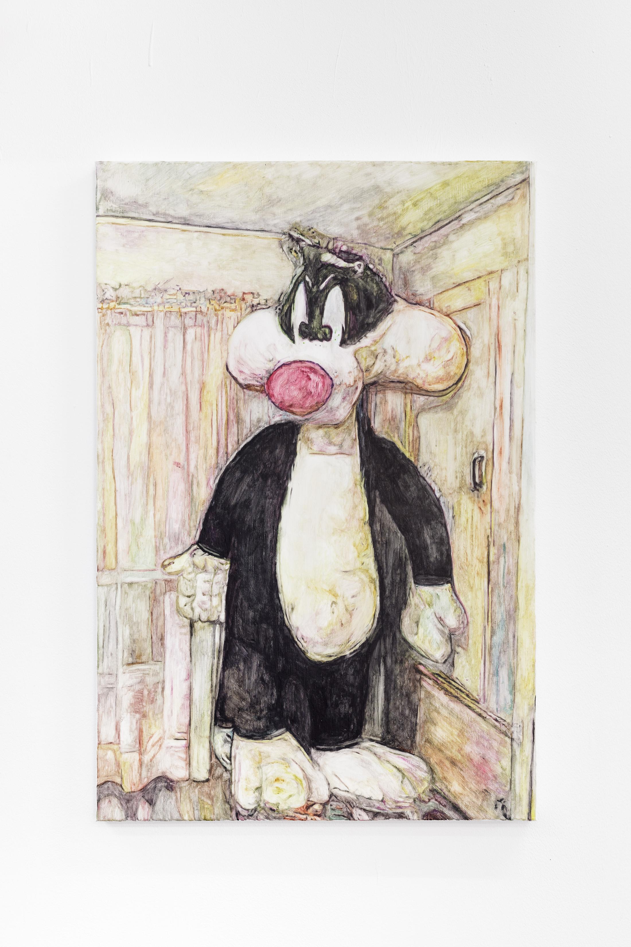 Exhibition View Group Show «Gazed and Confused Chapter 2; view on Grégory Sugnaux, Nude Sylvester (Detail), 2022» at Last Tango, Zurich, 2022 / Photo: Kilian Bannwart / Courtesy: the artists and Last Tango