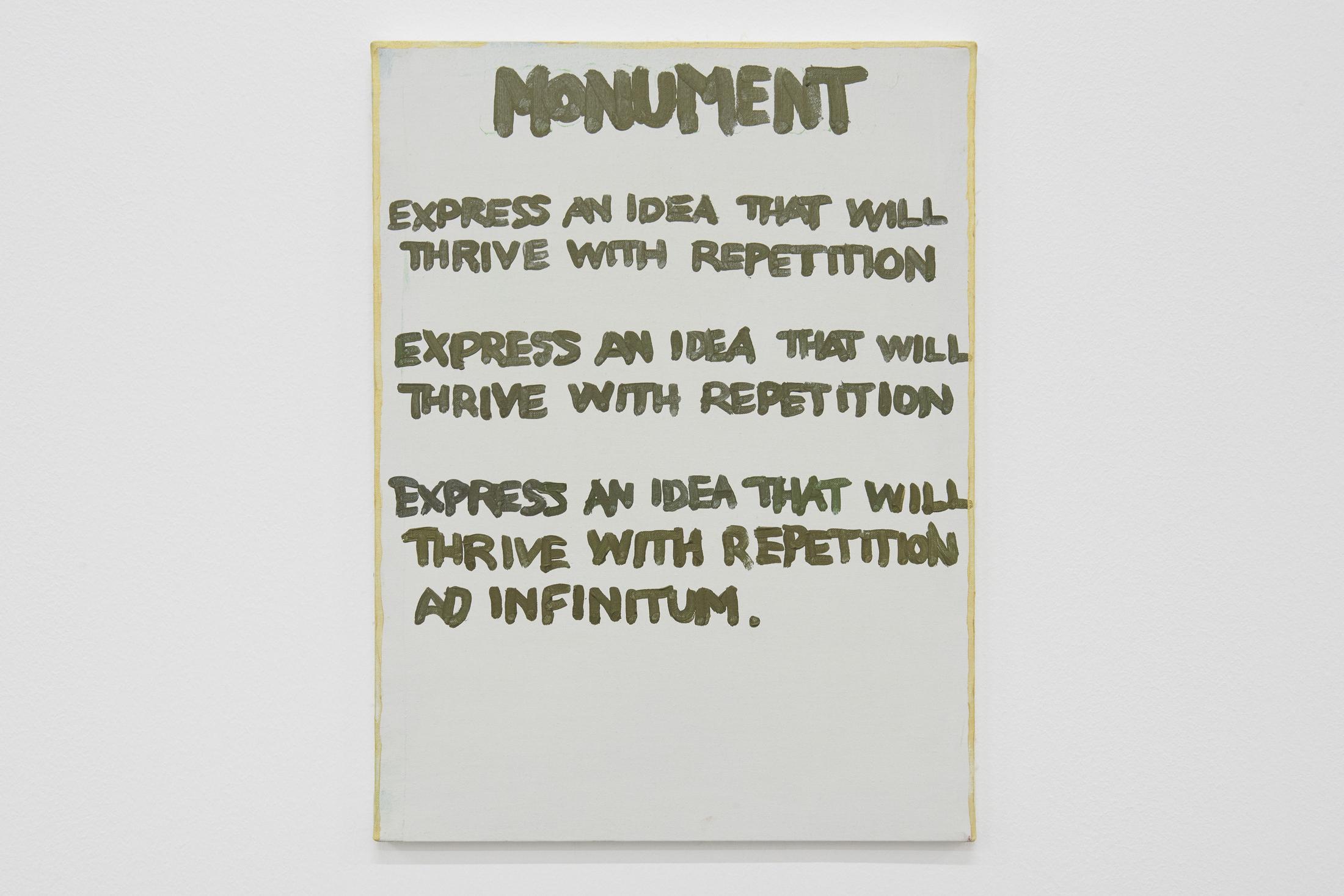 Exhibition View Gene Beery Retrospective «view on Monument, 1987» at Fri-Art Kunsthale, Fribourg / Photo: Guillaume Baeriswyl / Courtesy: the artist and LeWitt Collection, Chester, Conneticut, USA