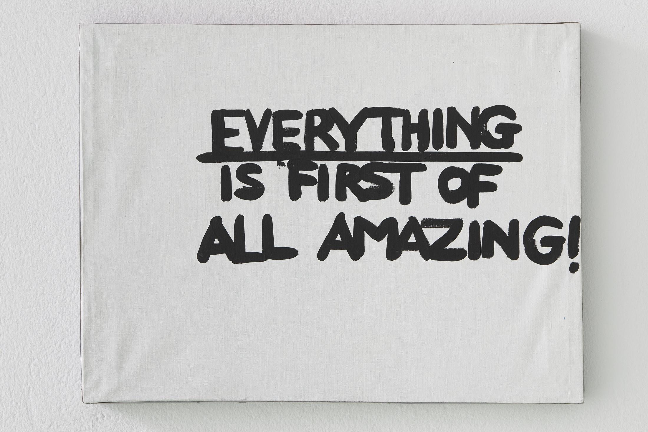 Exhibition View Gene Beery Retrospective «view on Everything is First of all Amazing!, c. 1990» at Fri-Art Kunsthale, Fribourg / Photo: Guillaume Baeriswyl / Courtesy: the artist and Greenspon, New York
