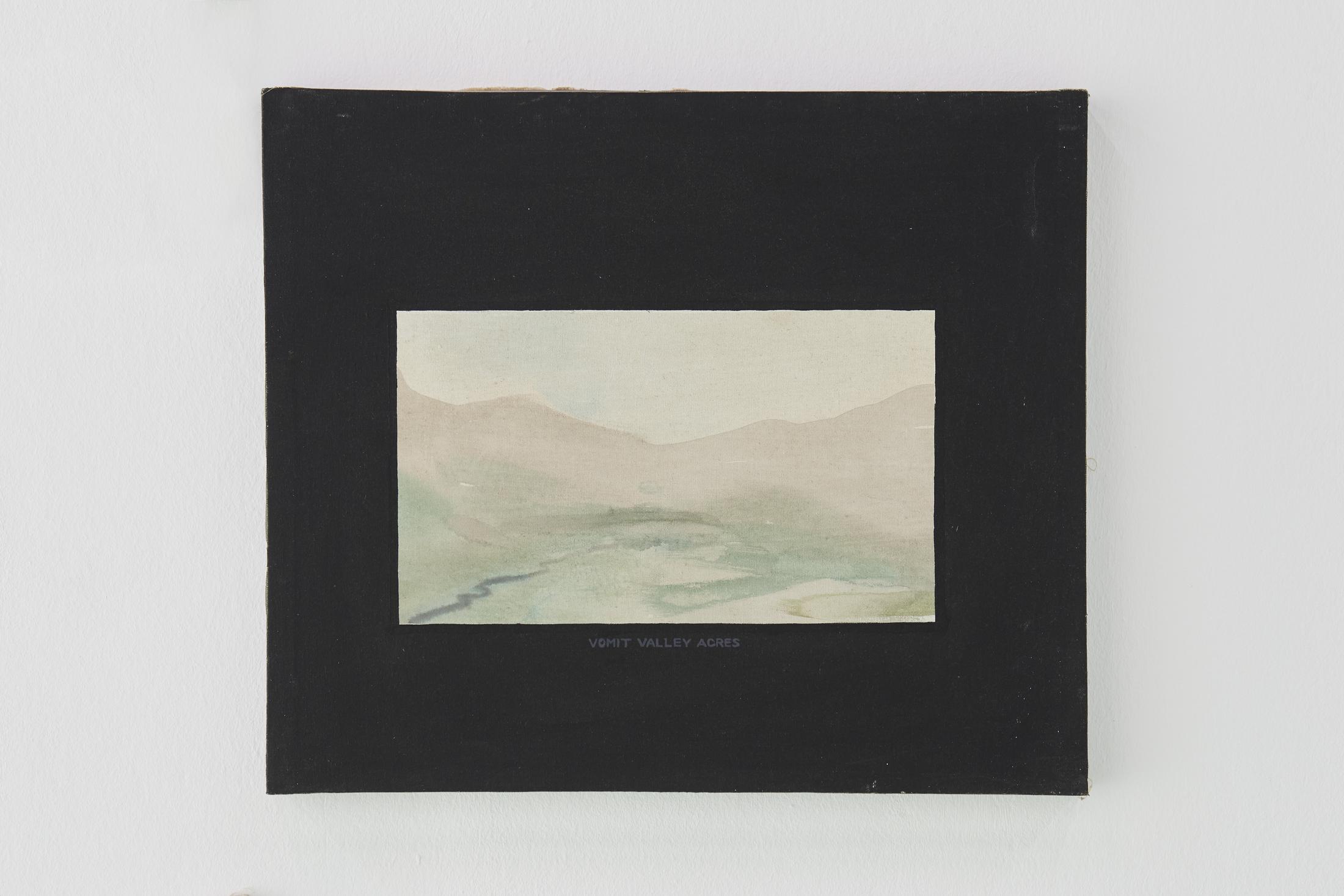 Exhibition View Gene Beery Retrospective «view on Vomit Valley Acres, 1971» at Fri-Art Kunsthale, Fribourg / Photo: Guillaume Baeriswyl / Courtesy: the artist and Greenspon, New York