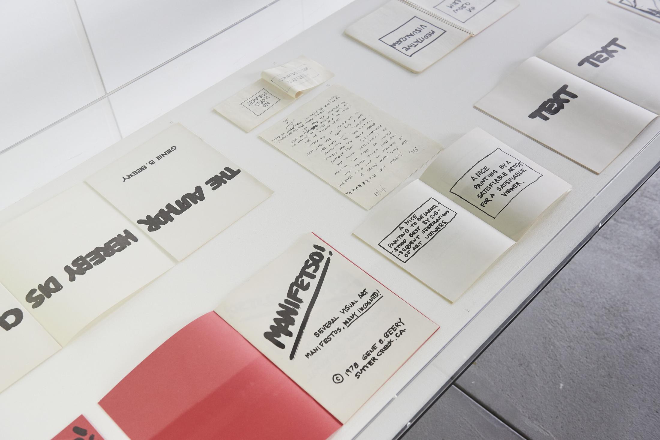 Exhibition View Gene Beery Retrospective at Fri-Art Kunsthale, Fribourg / Photo: Guillaume Baeriswyl / Courtesy: the artist