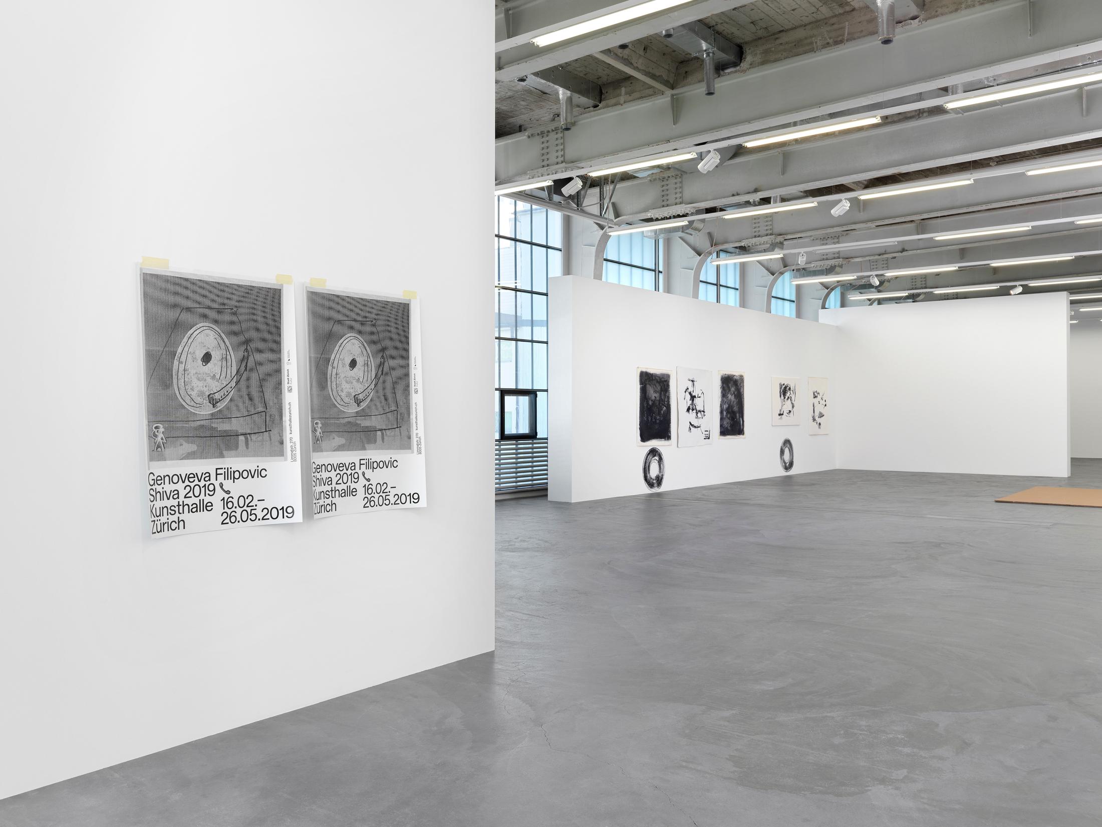 Exhibition View Genoveva Filipovic Soloshow «Shiva 2019 ✆» at Kunsthalle Zürich, Zurich / Photo: Annik Wetter / Courtesy: the artist and Kunsthalle Zürich