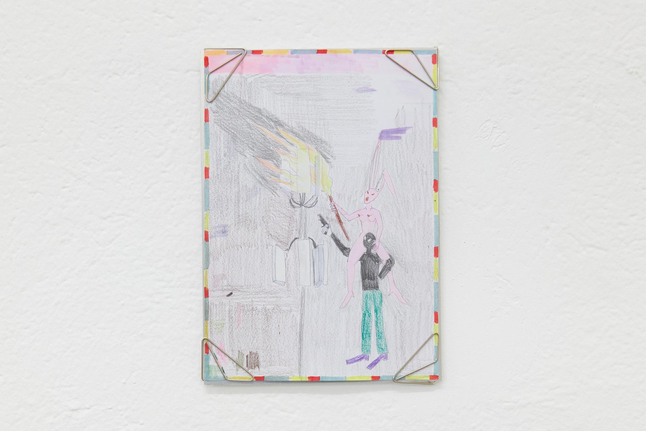 Exhibition View «Giggling Softly, Smiling Big; view on Virginie Jemmely, quand le jeu dure trop longtemps c’n’est plus un jeu, 2020» at WallStreet, Fribourg, 2021 / Photo: Guillaume Python / Courtesy: the artist and WallStreet