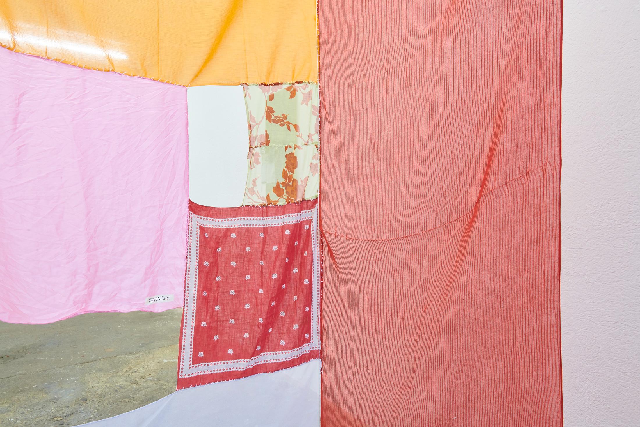 Exhibition View «Giggling Softly, Smiling Big; view on Broken Promises Crew, We Called You The Ghost House, 2020» at WallStreet, Fribourg, 2021 / Photo: Guillaume Python / Courtesy: the artist and WallStreet