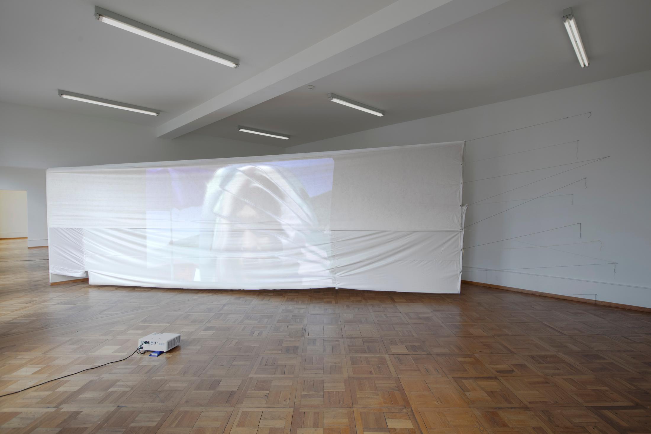 Exhibition View Gil Pellaton Solo Show «Hennissements; view on Gil Pellaton, Nobel? Merlin?, 2022» at Centre d'art Pasquart, Biel/Bienne, 2022 / Photo: Guadalupe Ruiz / Courtesy: the artist and Centre d'art Pasquart