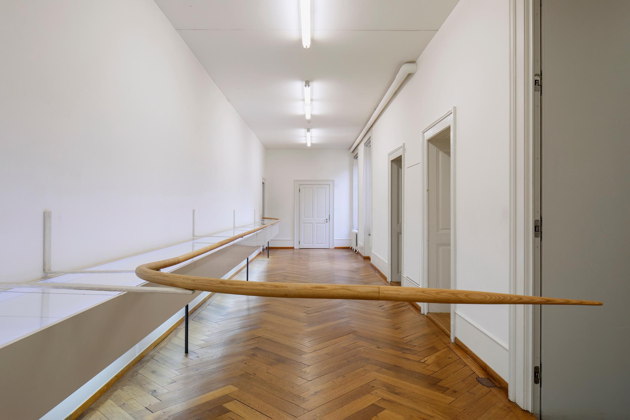 Exhibition View Gil Pellaton Solo Show «Hennissements; view on Gil Pellaton, Each exercise has a specific purpose, 2022» at Centre d'art Pasquart, Biel/Bienne, 2022 / Photo: Guadalupe Ruiz / Courtesy: the artist and Centre d'art Pasquart