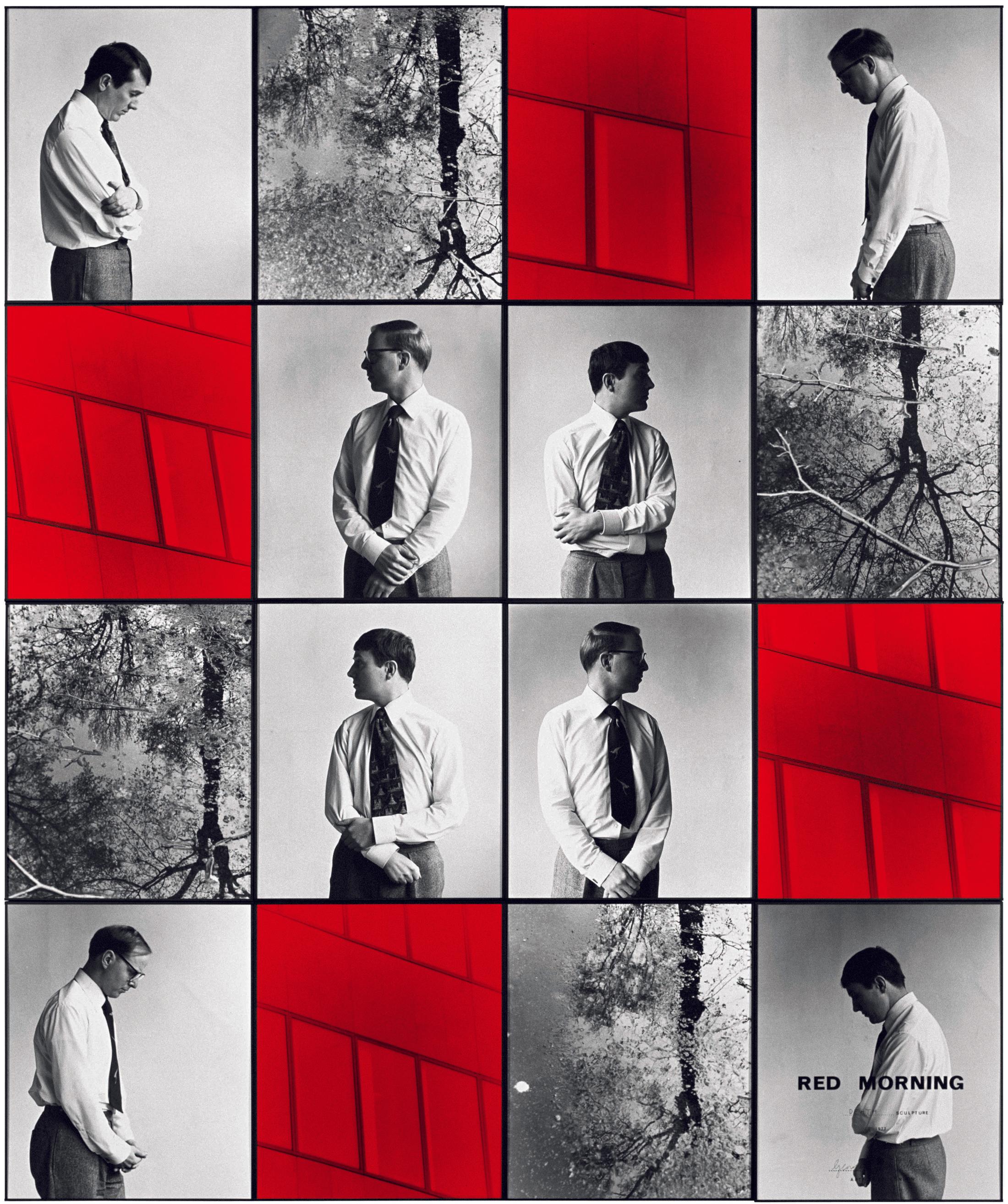 Exhibition View Gilbert & George «THE GREAT EXHIBITION, 1971–2016; view on RED MORNING DEATH, 1977» at Kunsthalle Zürich & Luma Westbau, Zurich, 2020 / © Gilbert & George / Courtesy: the artists, Kunsthalle Zürich & Luma Westbau