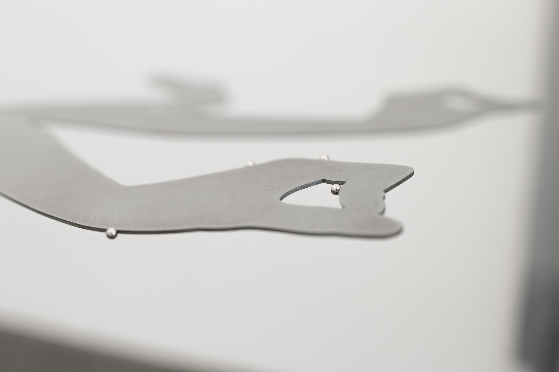 Exhibition View Gina Proenza Solo Show «Moving Jealousy; view on Gina Proenza, Drawing Holes (Detail), 2023» at Kunst Halle Sankt Gallen, St. Gallen, 2023 / Photo: Sebastian Schaub / Courtesy: the artist and Kunst Halle Sankt Gallen