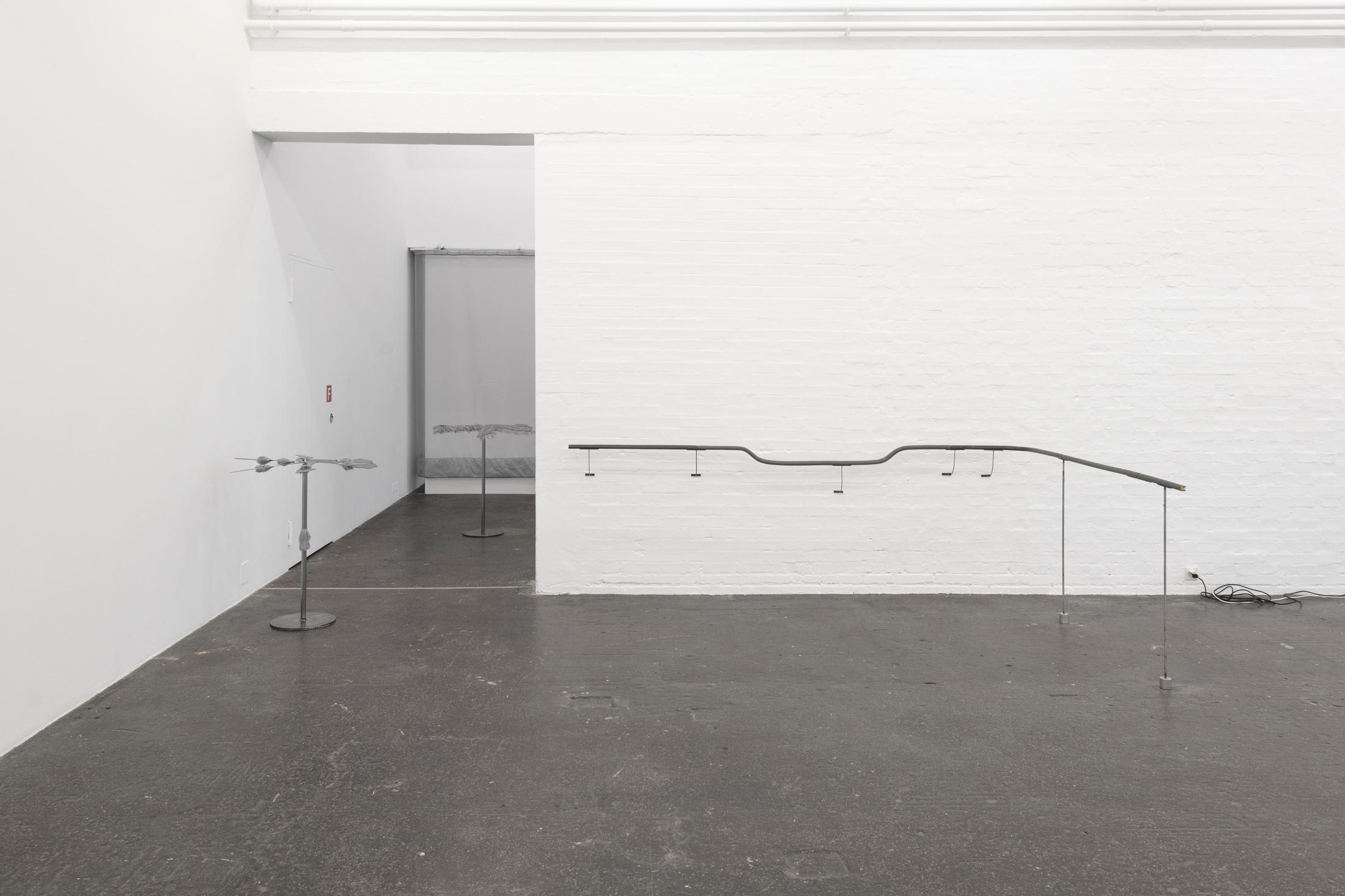 Exhibition View Gina Proenza Solo Show «Moving Jealousy; view on Gina Proenza, Drawing Holes and Main-courante, 2023» at Kunst Halle Sankt Gallen, St. Gallen, 2023 / Photo: Sebastian Schaub / Courtesy: the artist and Kunst Halle Sankt Gallen
