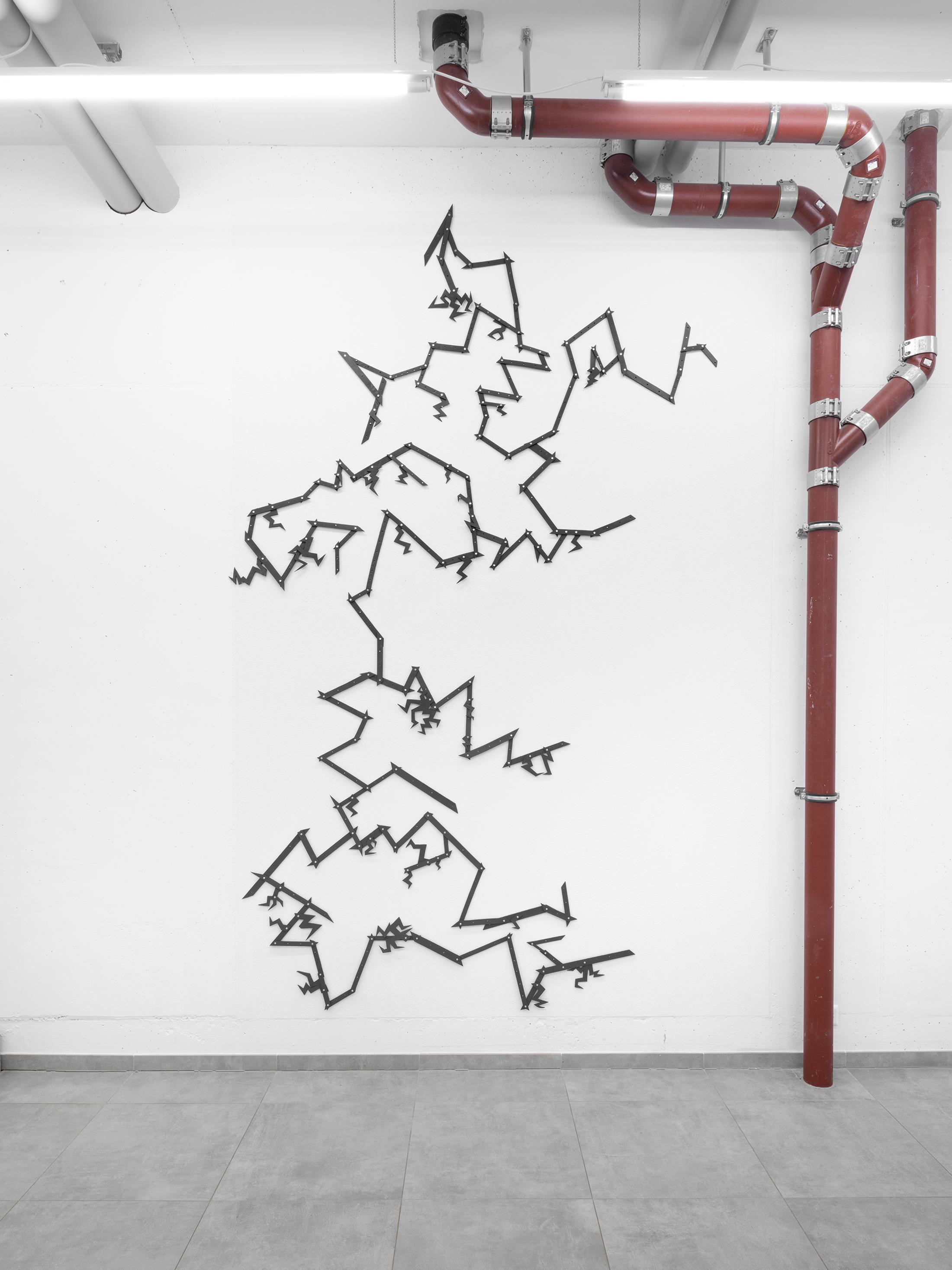 Exhibition View Giovanna Belossi Solo Show «Too High in The Sky; view on Giovanna Belossi, Folgorato, 2022» at All Stars, Lausanne, 2022 / Photo: Julien Gremaud / Courtesy: the artist and All Stars