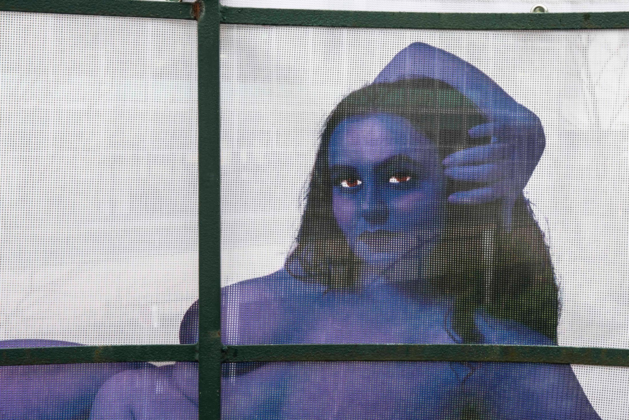 Exhibition View Giulia Essyad Soloshow «Chocolate Factory; view on Blue Period, 2019 (detail)» at Cherish, Geneva, 2020 / Photo: James Bantone / Courtesy: the artist and Cherish