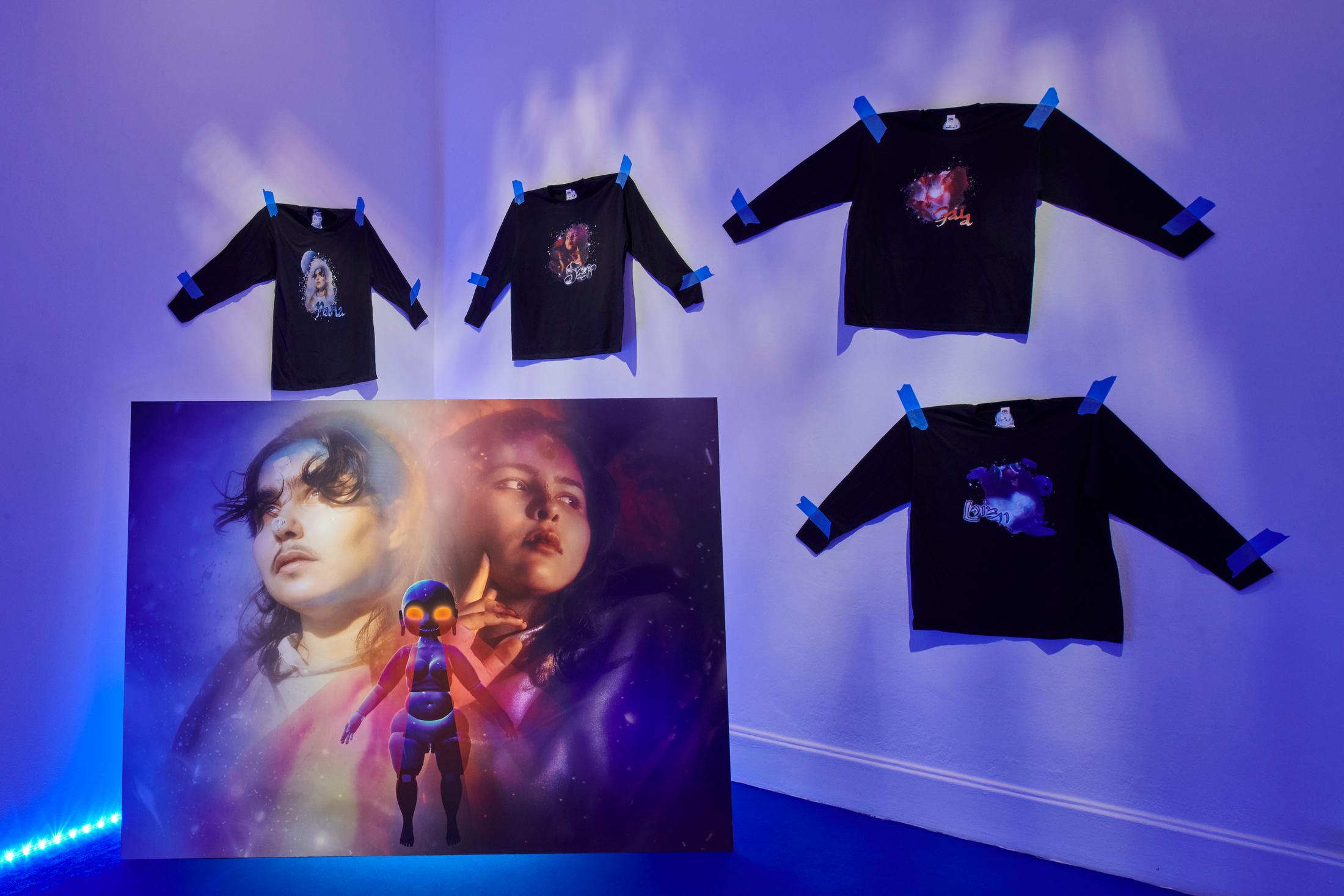 Exhibition View Giulia Essyad Solo Show «A Selene Blues» at Fri Art, Fribourg, 2020 / Photo: Guillaume Python / Courtesy: the artist and Fri Art Kunsthalle