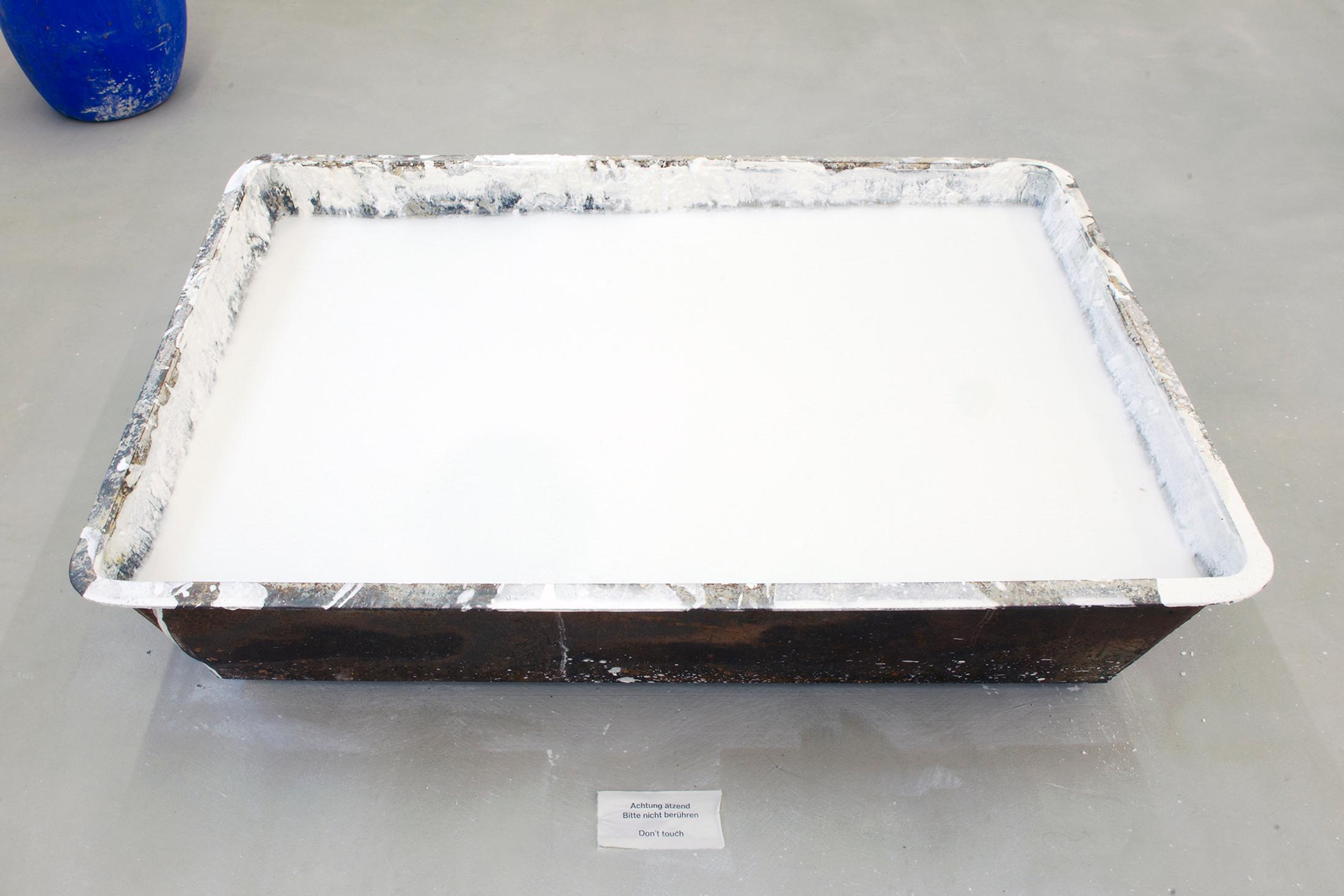 Exhibition View Groupshow «Grandfather's Axe; view on Christian Kosmas Mayer, Chalchera Stella, 2020» at Austellungsraum Klingental, Basel, 2020 / Courtesy: the artists and Ausstellungsraum Klingental