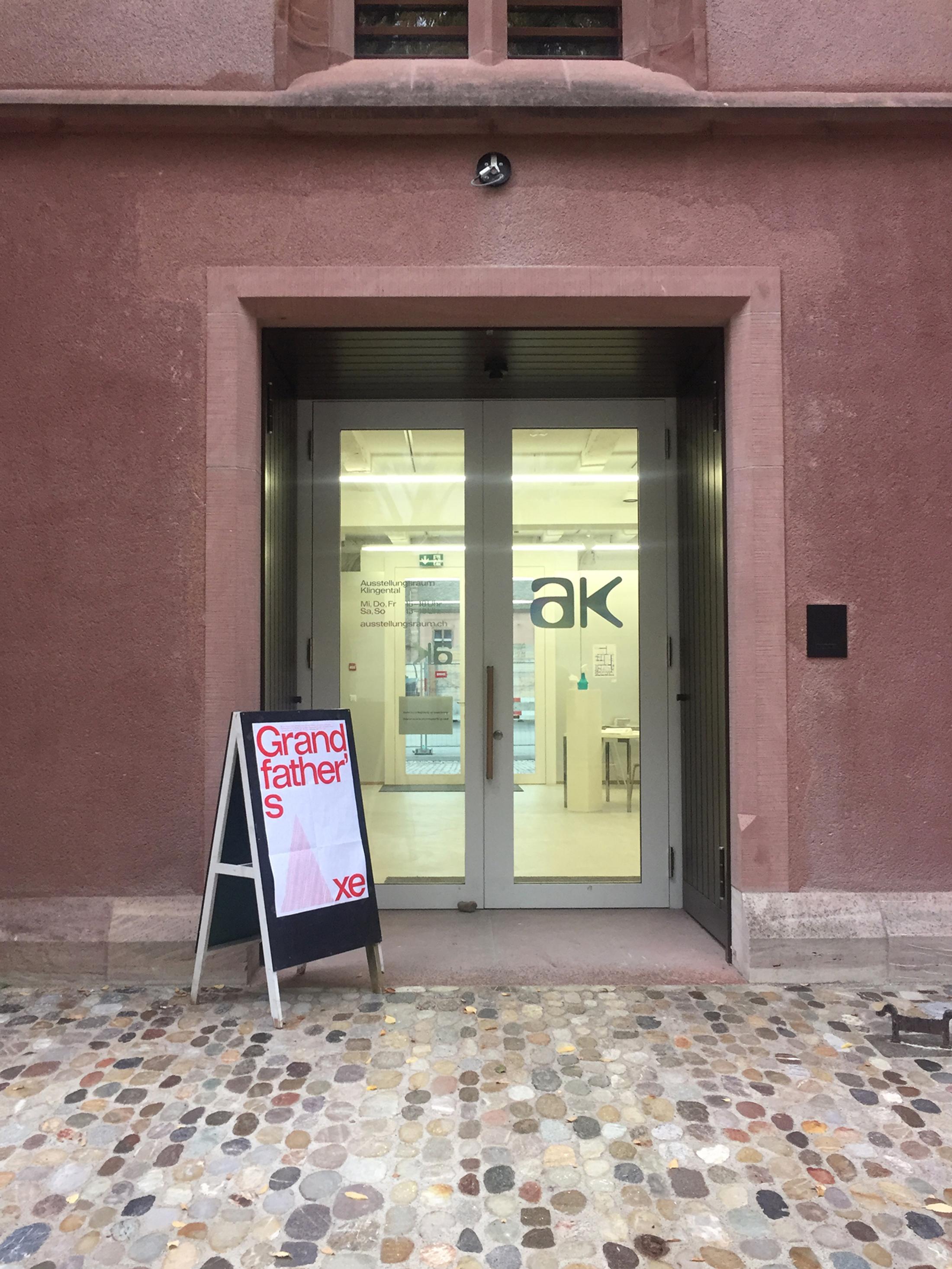 Exhibition View Groupshow «Grandfather's Axe» at Austellungsraum Klingental, Basel, 2020 / Courtesy: the artists and Ausstellungsraum Klingental