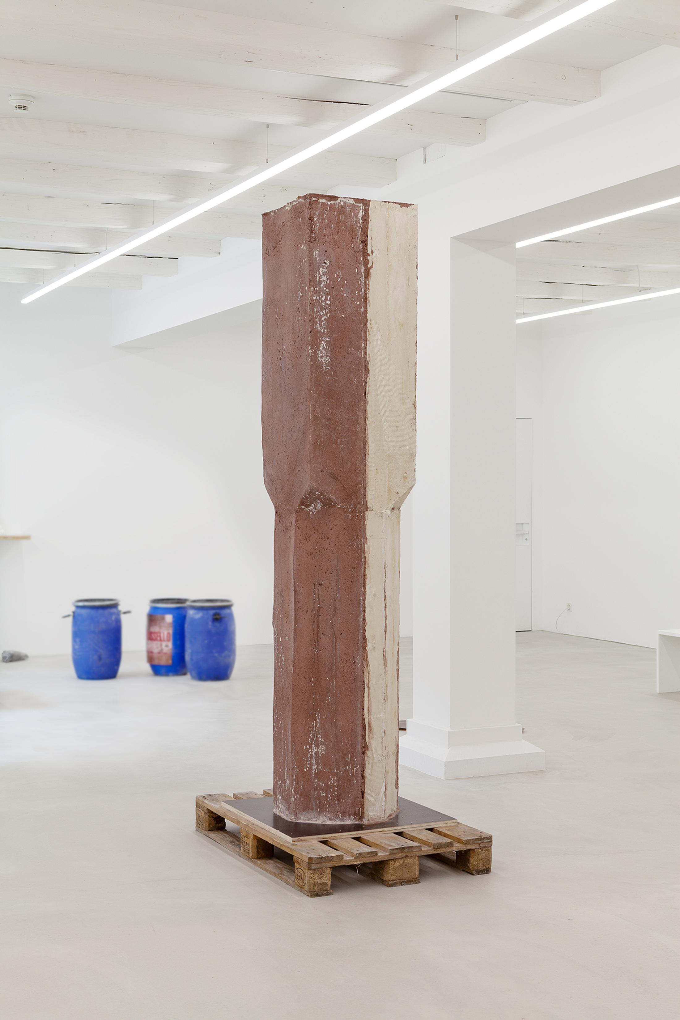 Exhibition View Groupshow «Grandfather's Axe; view on Karsten Födinger, Domestic Wildcard Klingentalerin, 2019» at Austellungsraum Klingental, Basel, 2020 / Courtesy: the artists and Ausstellungsraum Klingental