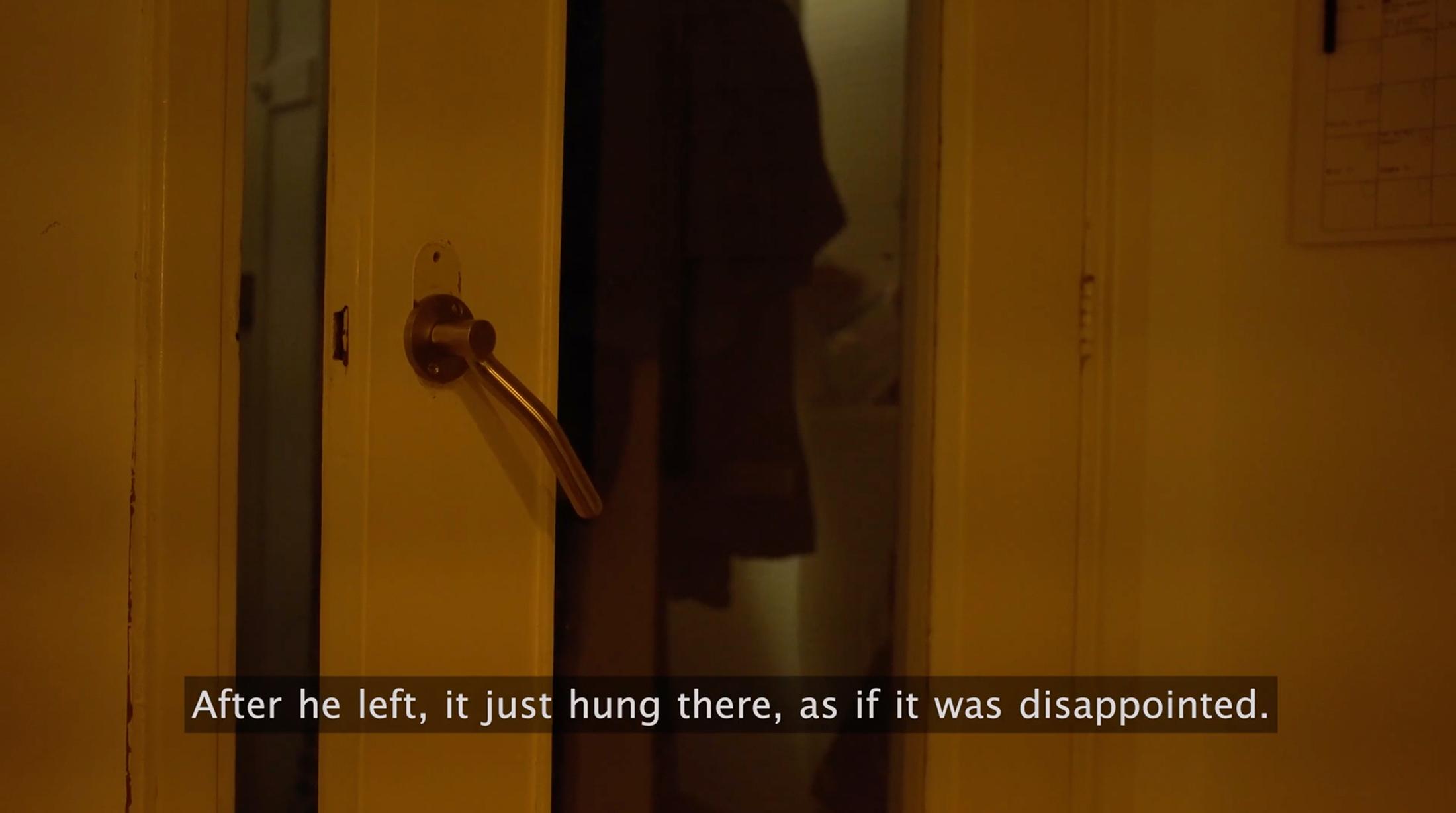 Exhibition View Groupshow «Grandfather's Axe; view on Michiel Huijben, How small a thought, 2020, video still» at Austellungsraum Klingental, Basel, 2020 / Courtesy: the artists and Ausstellungsraum Klingental