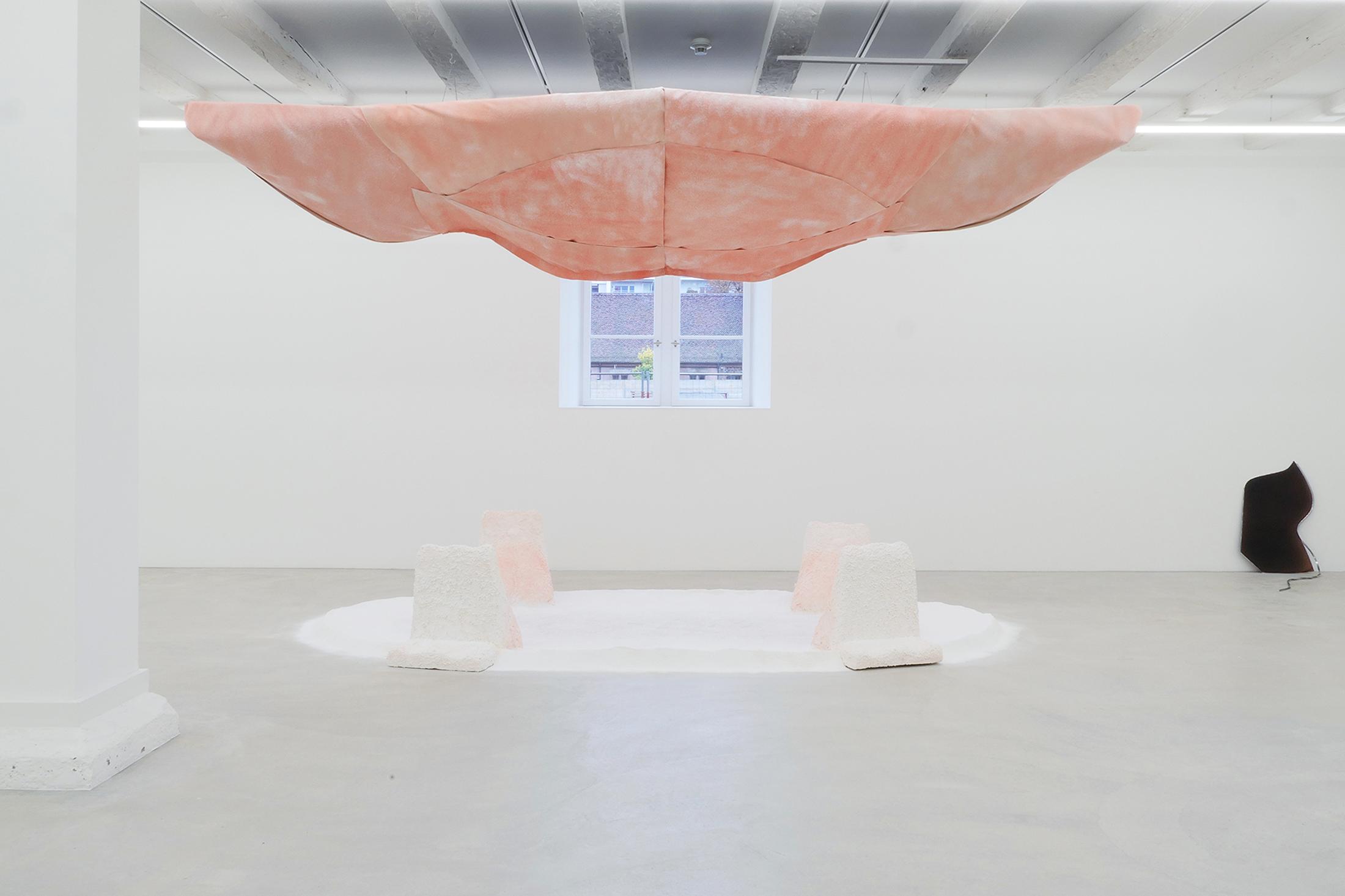 Exhibition View Groupshow «Grandfather's Axe; view on Valle Medina & Benjamin Reynolds (Pa.LaC.E), In Ballast, 2020» at Austellungsraum Klingental, Basel, 2020 / Courtesy: the artists and Ausstellungsraum Klingental
