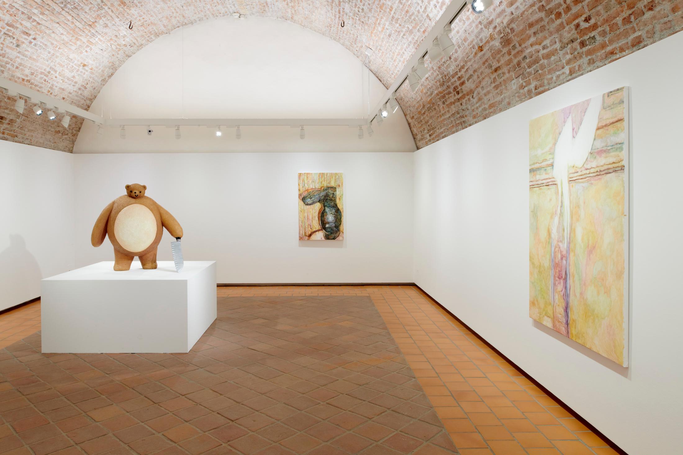 Exhibition View Grégory Sugnaux Solo Show «data romance» at Château de Gruyères, Fribourg / Photo: Guillaume Python / Courtesy: the artist and Chateau de Gruyères