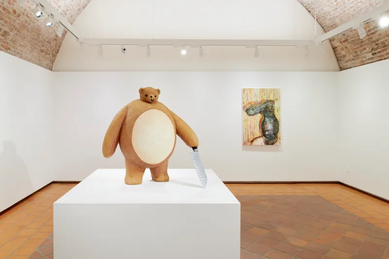 Exhibition View Grégory Sugnaux Solo Show «data romance» at Château de Gruyères, Fribourg / Photo: Guillaume Python / Courtesy: the artist and Chateau de Gruyères