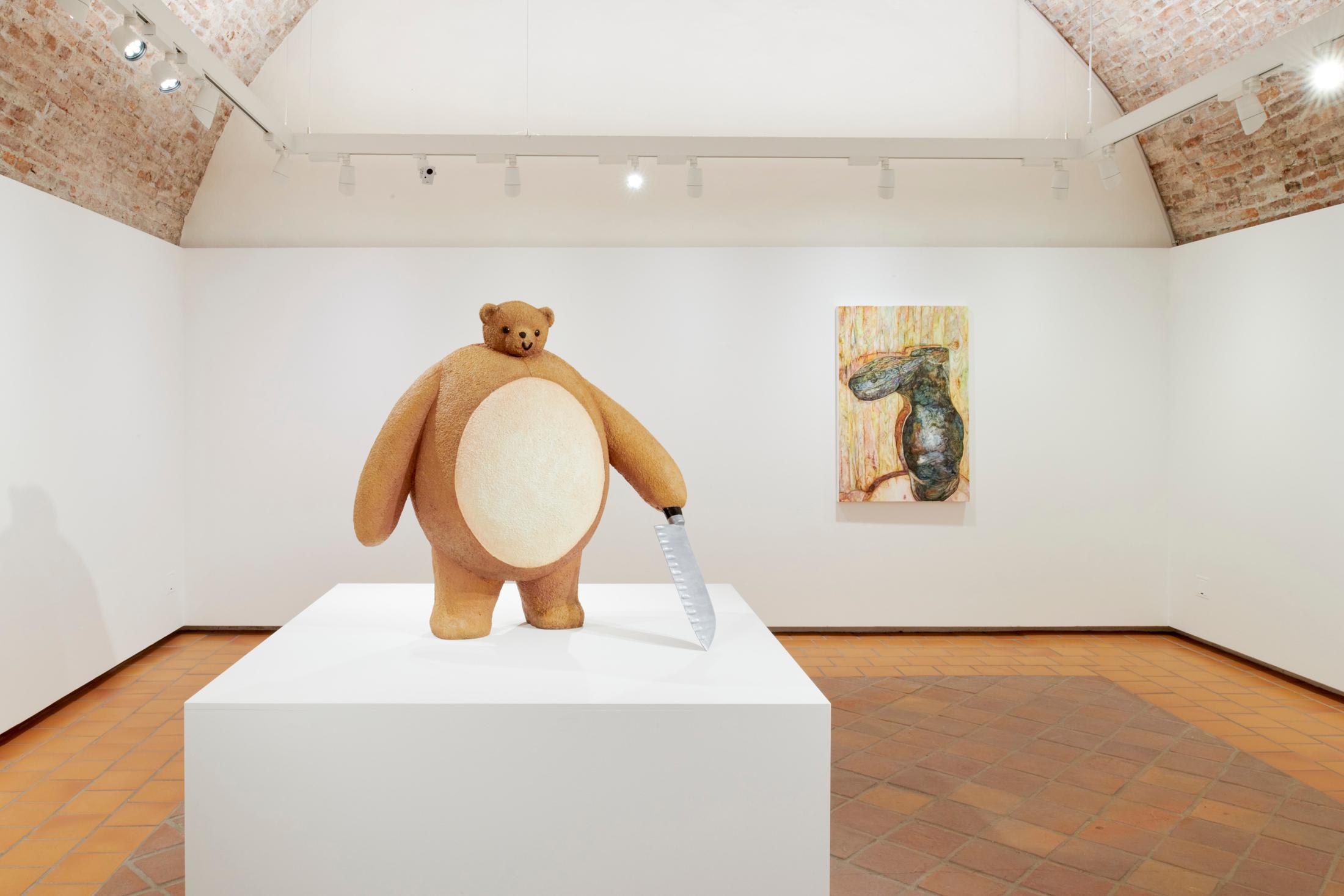 Exhibition View Grégory Sugnaux Solo Show «data romance» at Château de Gruyères, Fribourg / Photo: Guillaume Python / Courtesy: the artist and Chateau de Gruyères