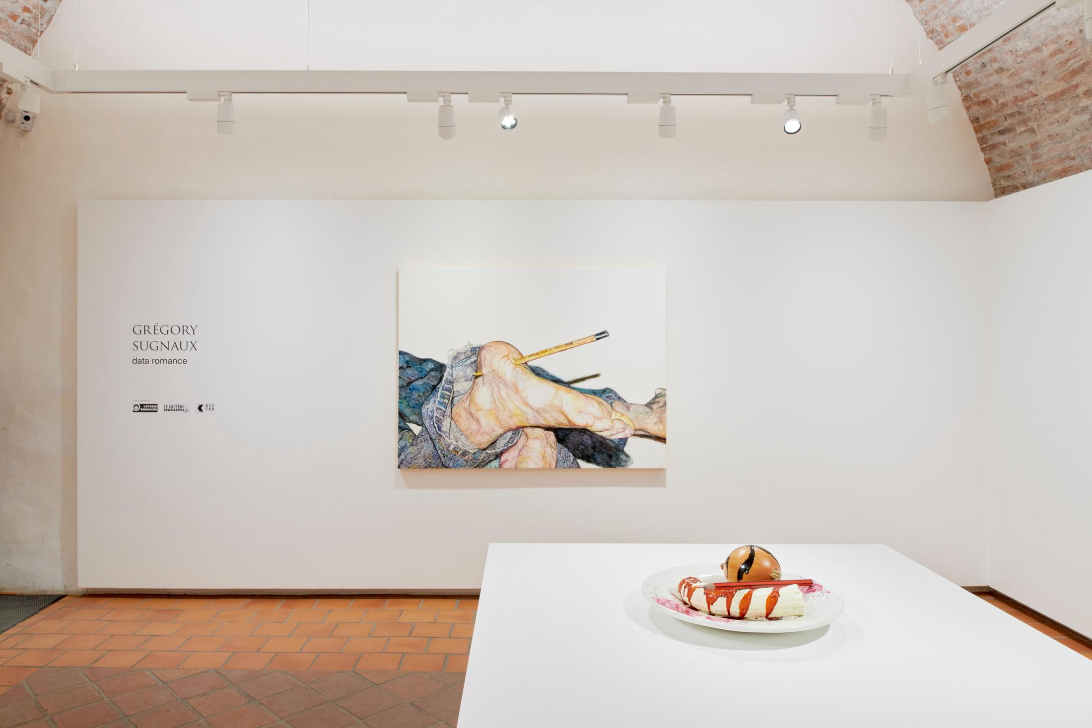 Exhibition View Grégory Sugnaux Solo Show «data romance» at Château de Gruyères, Fribourg / Photo: Guillaume Python / Courtesy: the artist and Chateau de Gruyères