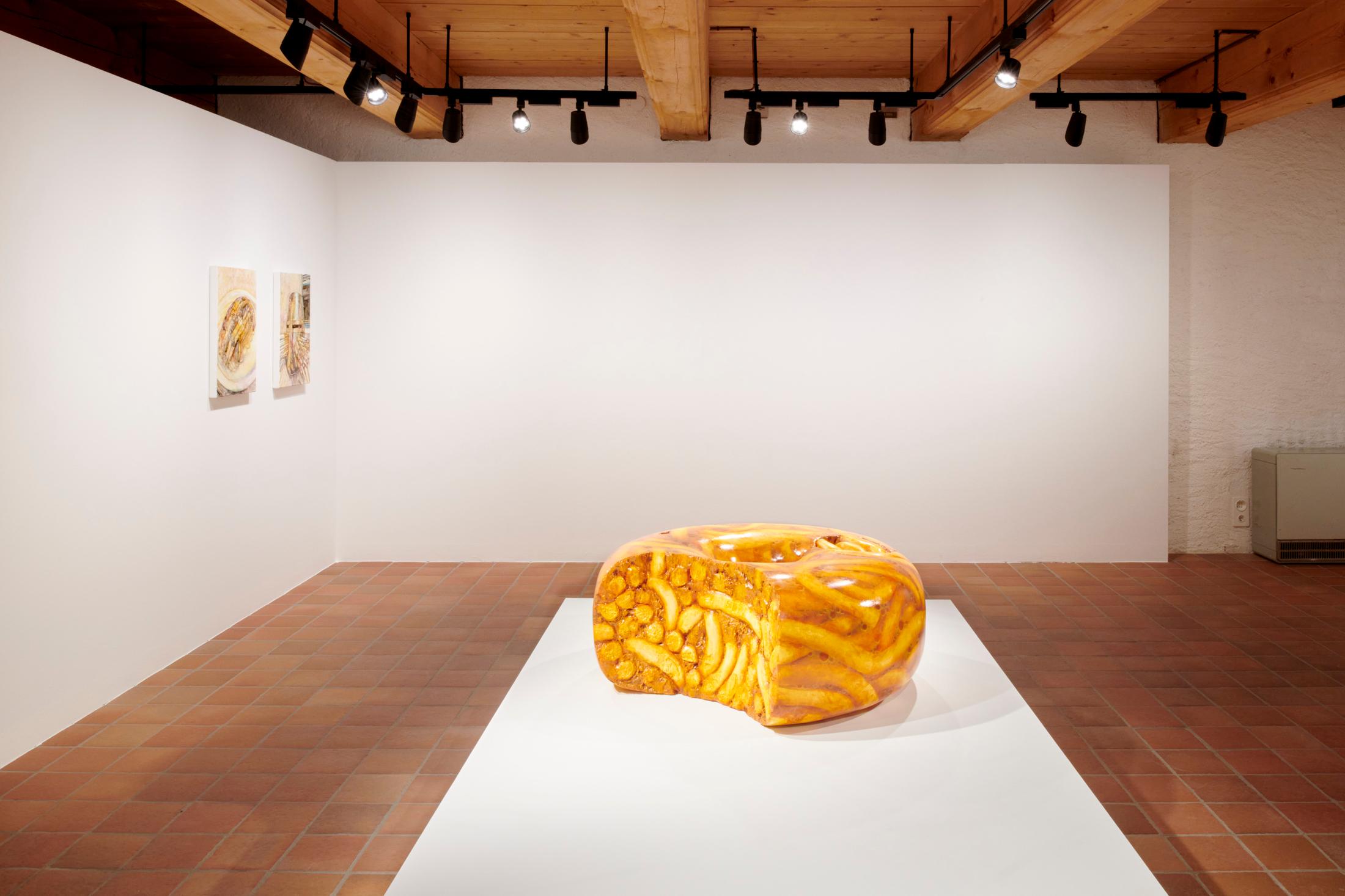 Exhibition View Grégory Sugnaux Solo Show «data romance» at Château de Gruyères, Fribourg / Photo: Guillaume Python / Courtesy: the artist and Chateau de Gruyères