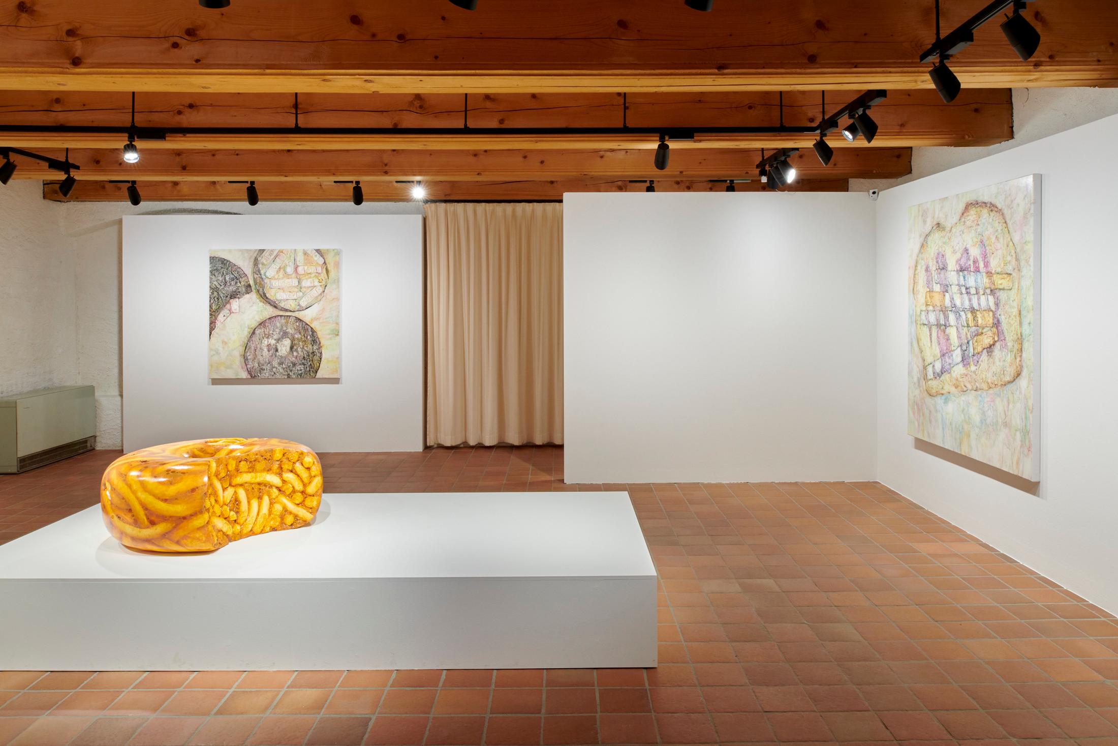 Exhibition View Grégory Sugnaux Solo Show «data romance» at Château de Gruyères, Fribourg / Photo: Guillaume Python / Courtesy: the artist and Chateau de Gruyères