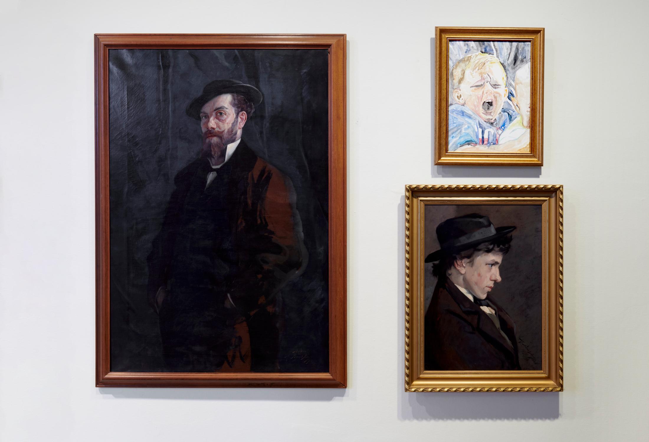 Exhibition View Grégory Sugnaux Solo Show «data romance; view on Grégory Sugneaux, Sans Titre, 2020, 40x30cm, gouache and acrylic on canvas» at Château de Gruyères, Fribourg / Photo: Guillaume Python / Courtesy: the artist and Chateau de Gruyères