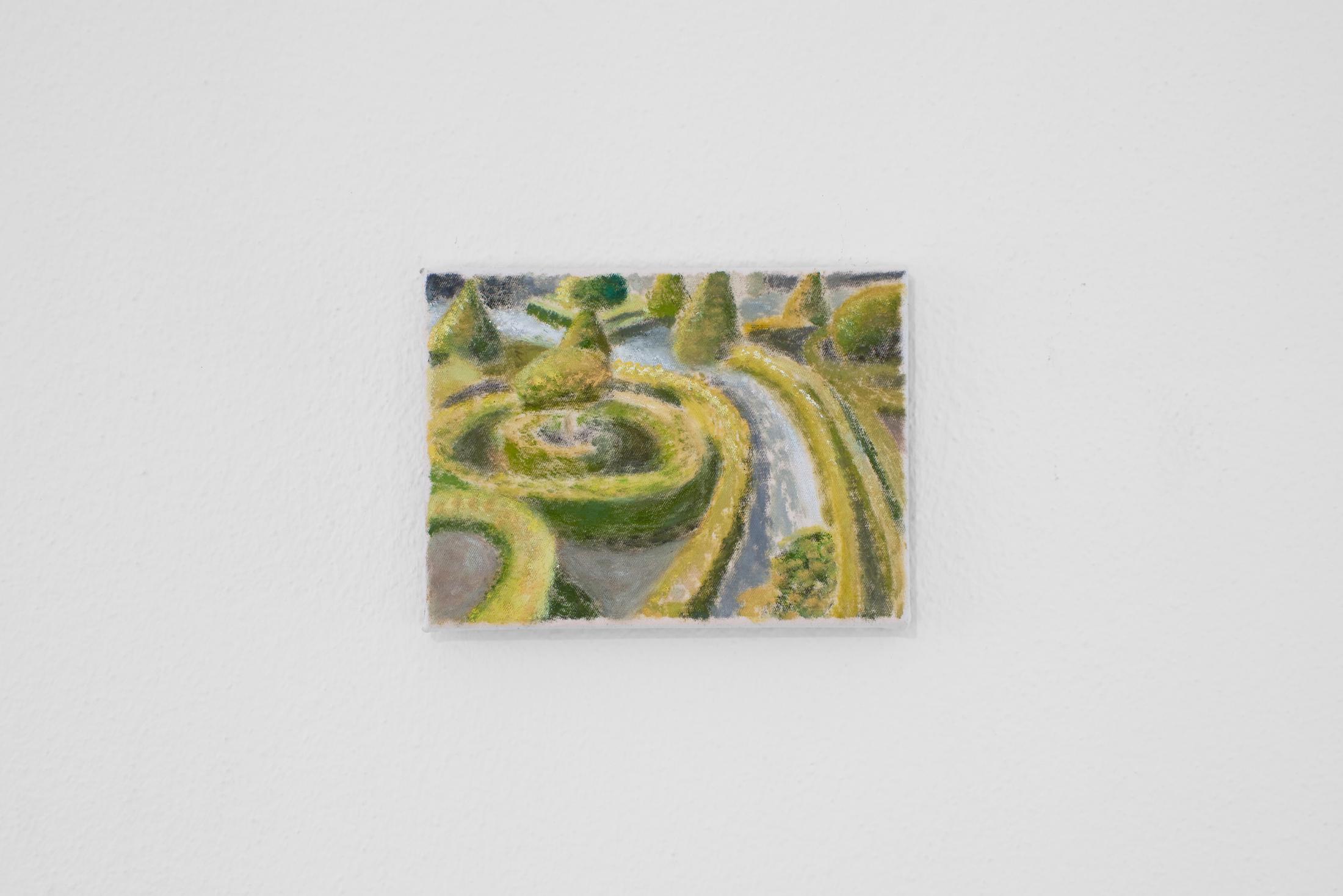 Exhibition View Gritli Faulhaber Soloshow «Fuck You, I Love You!; view on The Feeling of Historical Unease, Mainstream Criticism, Loss of Sincerity, Abuse of Power or Just a Green Painting, 2019» at Cherish, Geneva, 2019 / Photo: James Bantone / Courtesy: the artist and Cherish