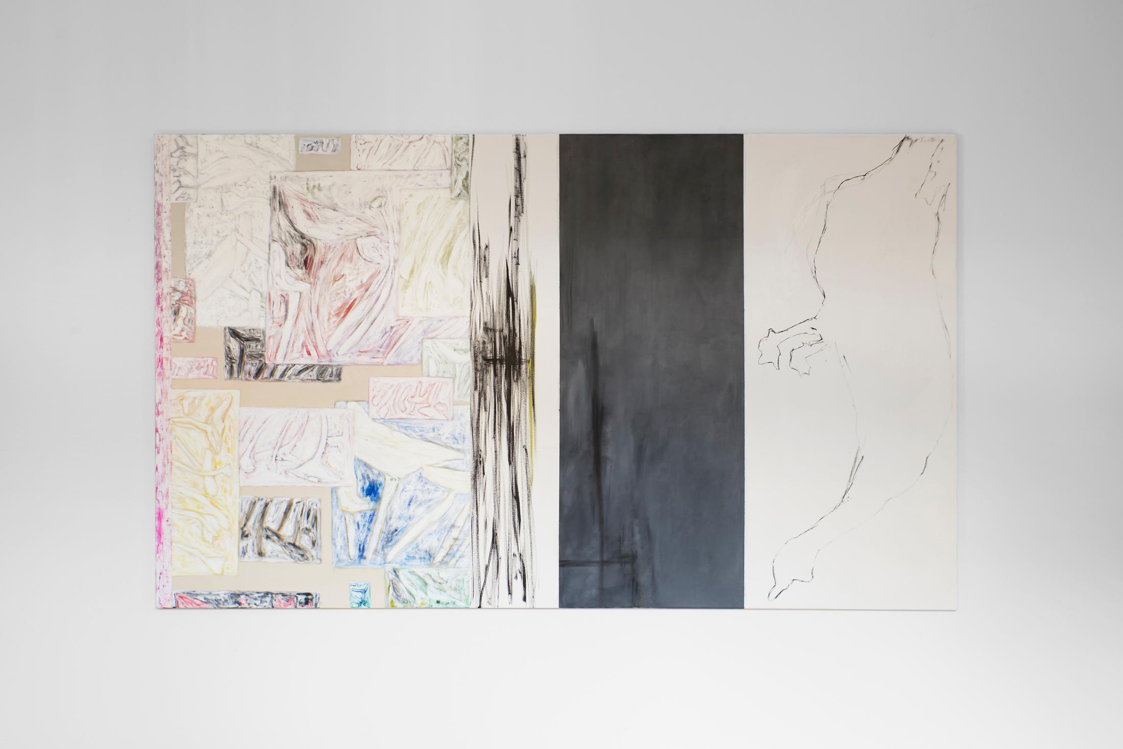 Exhibition View Gritli Faulhaber Soloshow «Fuck You, I Love You!; view on Compilation Painting (II), 2019» at Cherish, Geneva, 2019 / Photo: James Bantone / Courtesy: the artist and Cherish